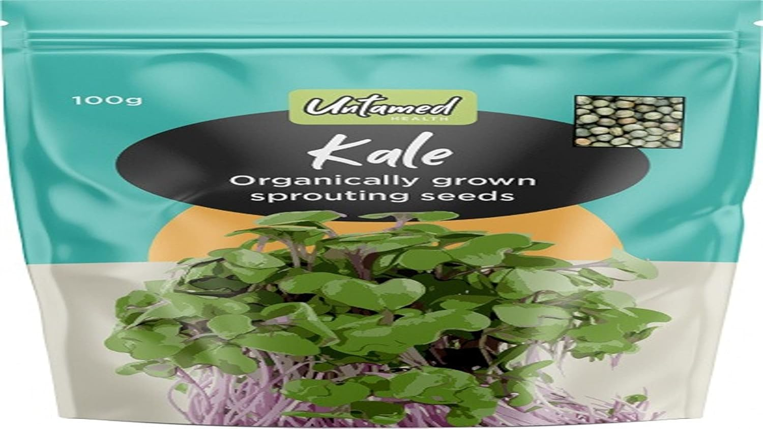 Untamed Health Organic Gluten-Free Kale Sprouting Seeds 100 G
