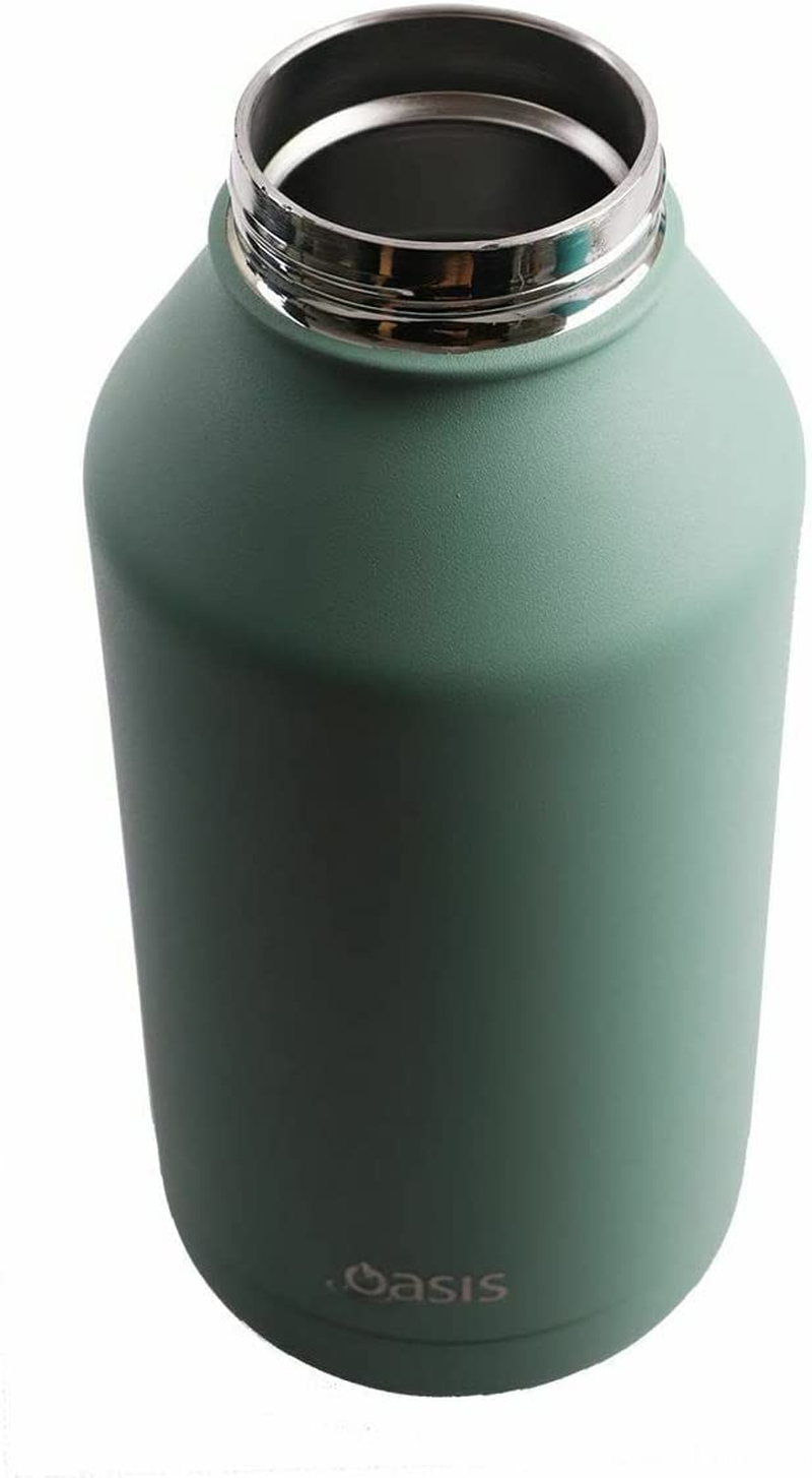 Oasis Stainless Steel Double Wall Insulated Titan Bottle 1.9L - Sage Green