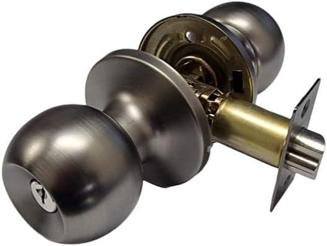 Romak 608670 Raymond Gunmetal Finish Entrance Knob Set