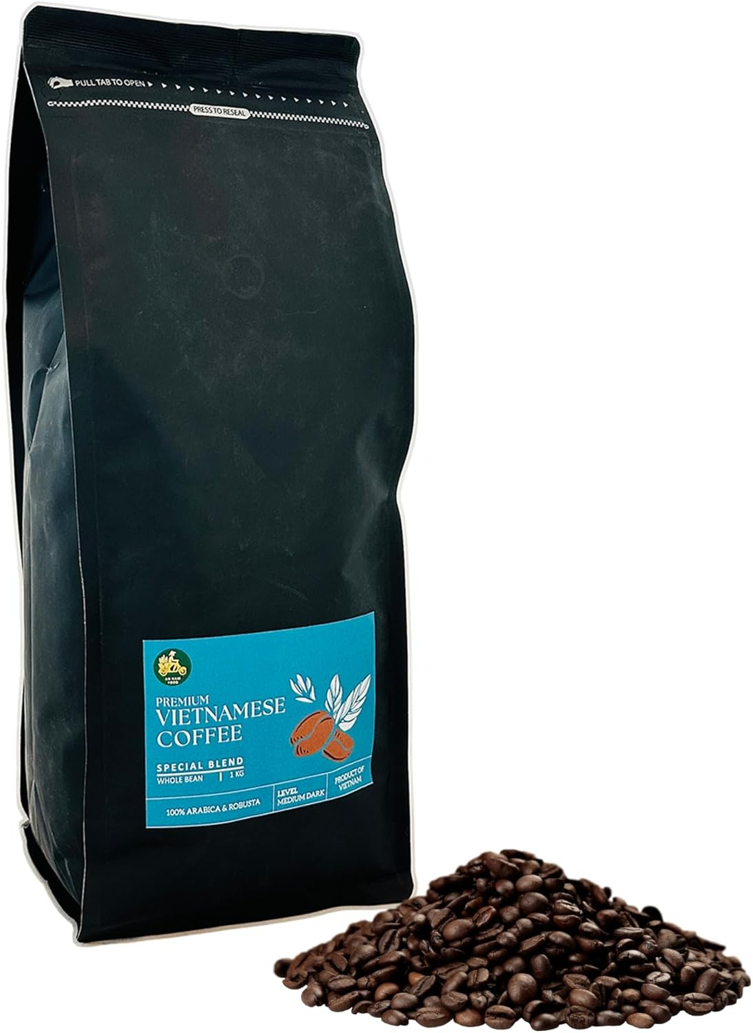 Standard Blend Vietnamese Coffee - Whole Bean, 1Kg, Bold, Strong Flavor Arabica Robusta Blend for an Full Bodied Coffee image number 3