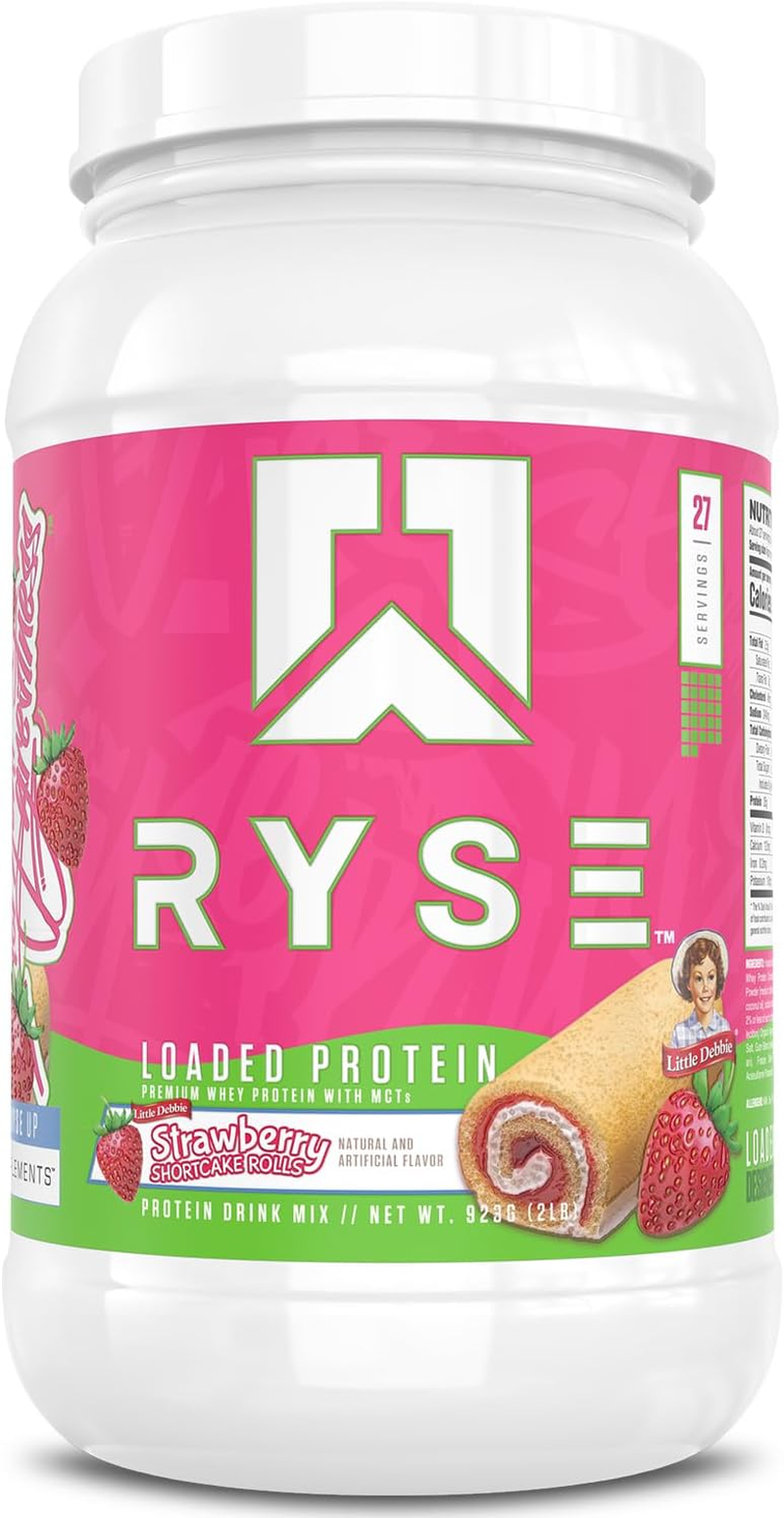 Ryse Loaded Protein Powder, Strawberry Shortcake Roll 907 G image number 5