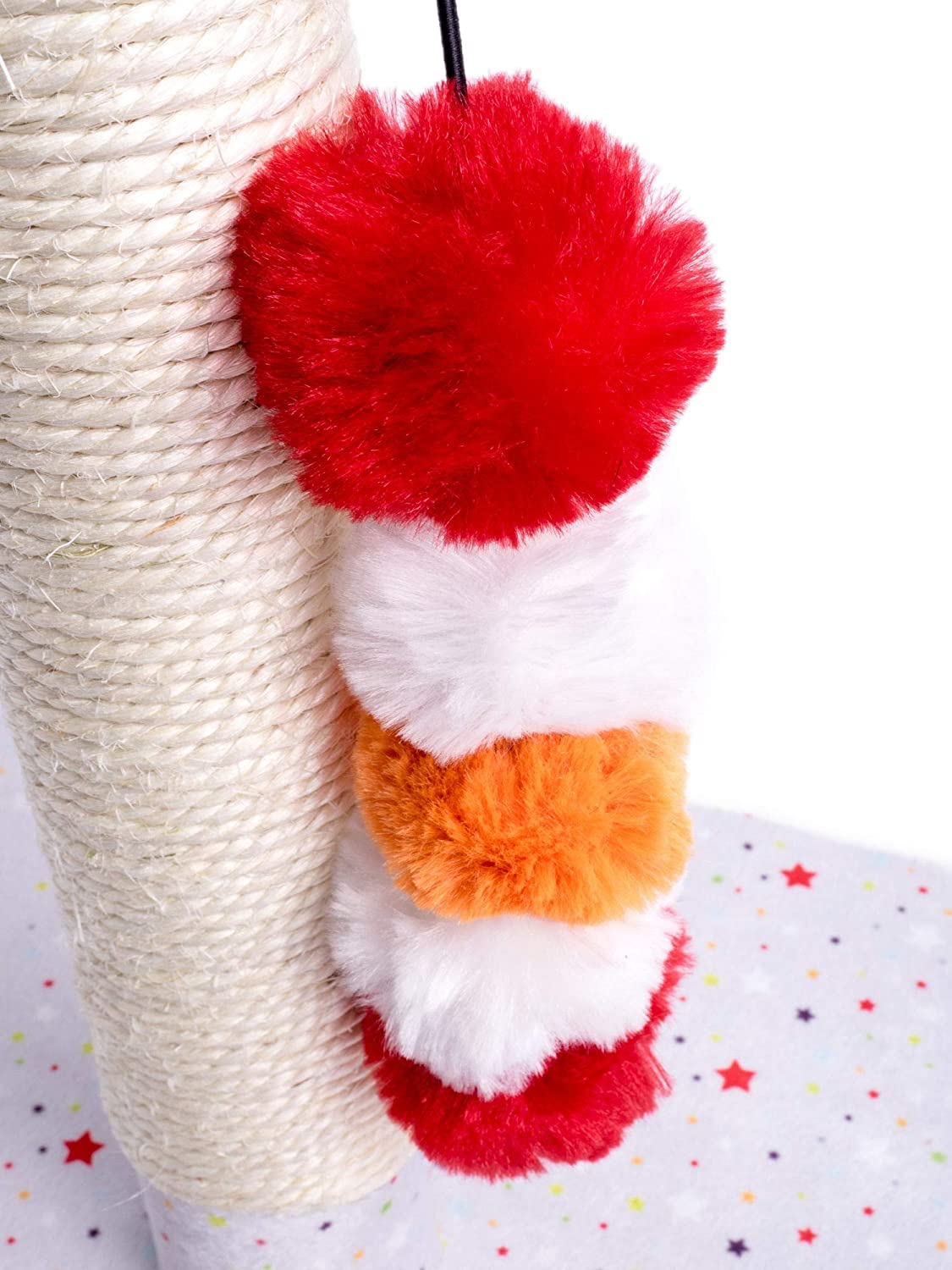 Petface 43009 Pom Pom Sisal Cat Scratcher for Kittens image number 1