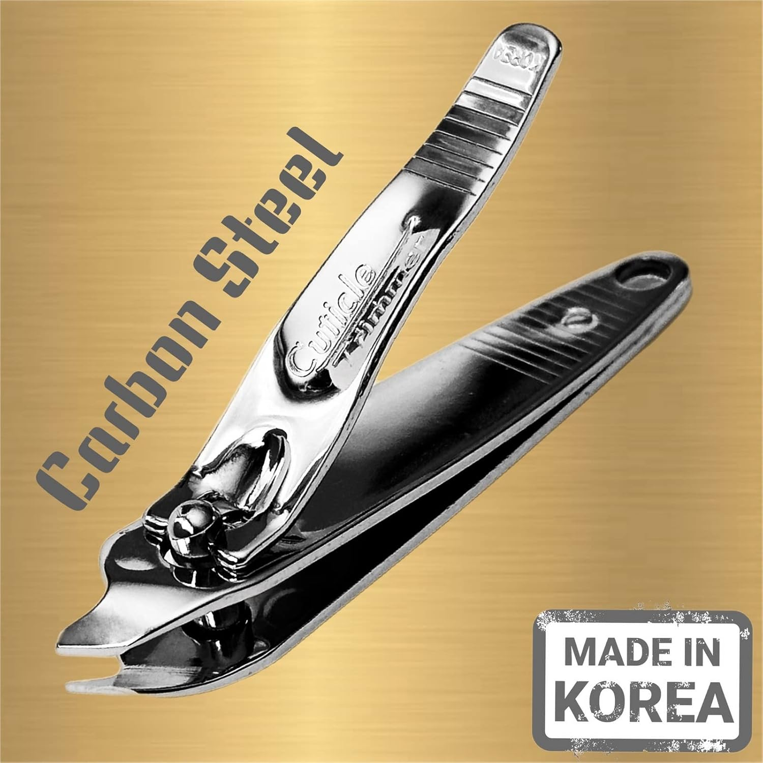 2 Slanted Edge Nail Cutting Clippers Cuticle Trimmer Clipper Pedicure Manicure Tool Cutter Hangnail Slanted Tip Nail Clipper Cuticle Remover Tool &ndash; Made in Korea image number 1