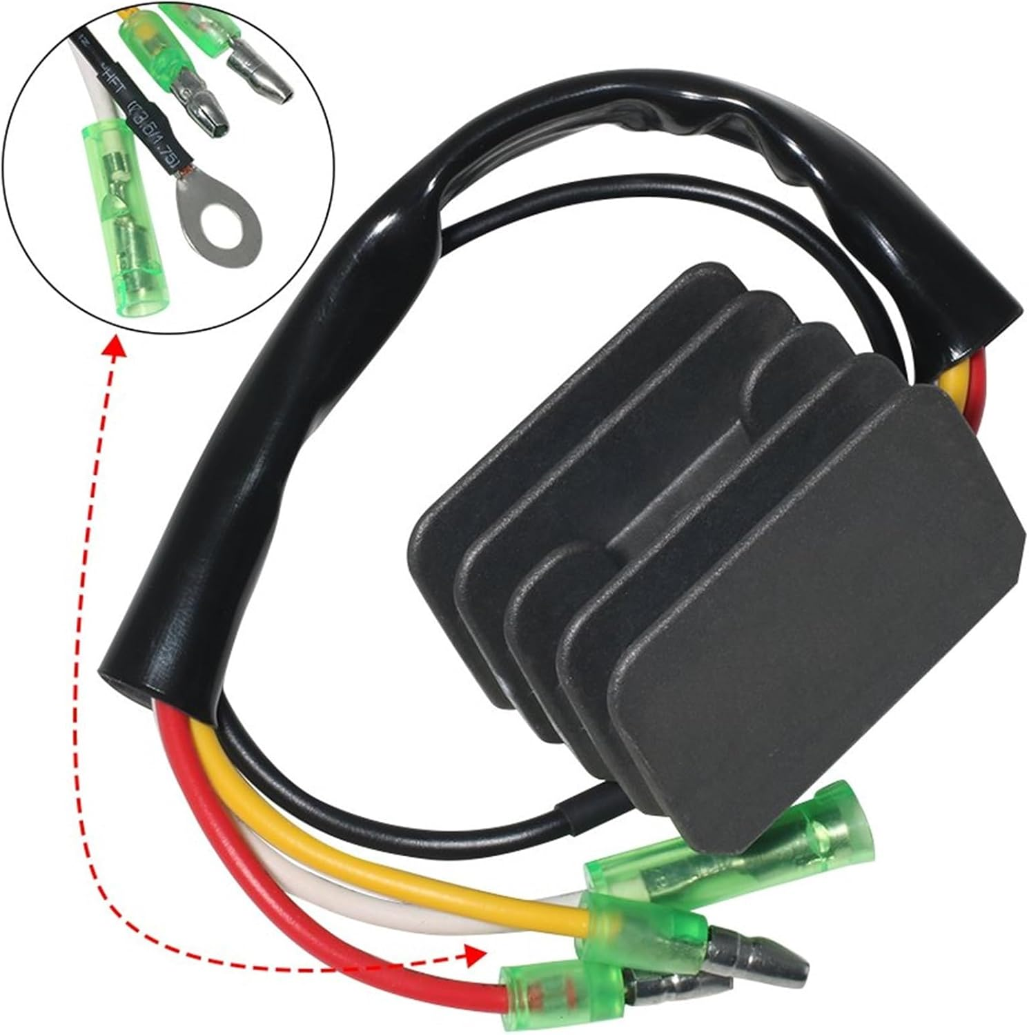 Rectifier Parts Motorcycle Voltage Regulator Rectifier for Suzuki DF9.9 DF15 DT4 DT6 DT8 DT8C S/L J4VJ J4VM DT5 DT5Y DT9.9 DT9.9A DT9.9C image number 4