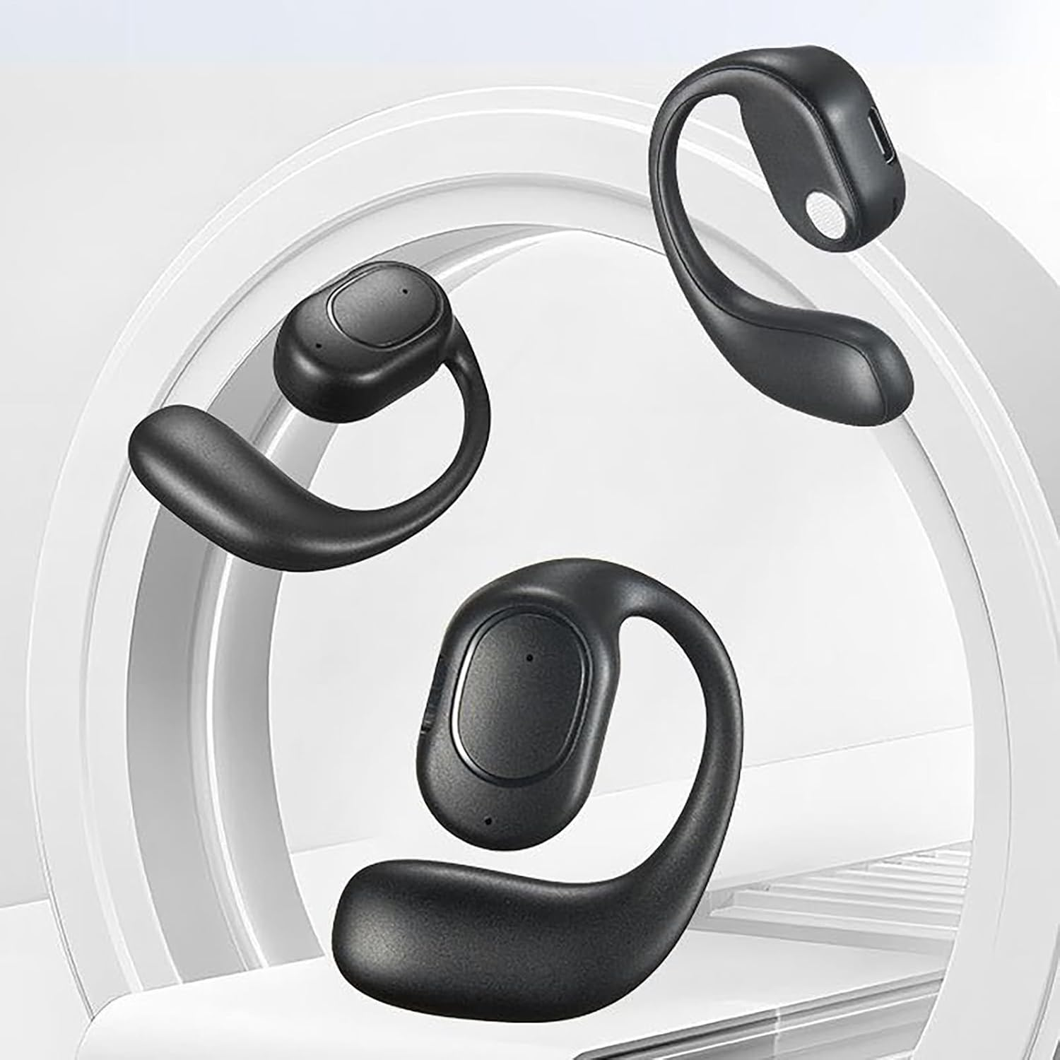 Open-Ear Wireless Earbuds &ndash; Secure Fit Earphones with Clear Audio for Sports | Headset for Running, Driving, Travel, Business Commute, Cycling, Fitness, Long-Wear Comfort image number 5