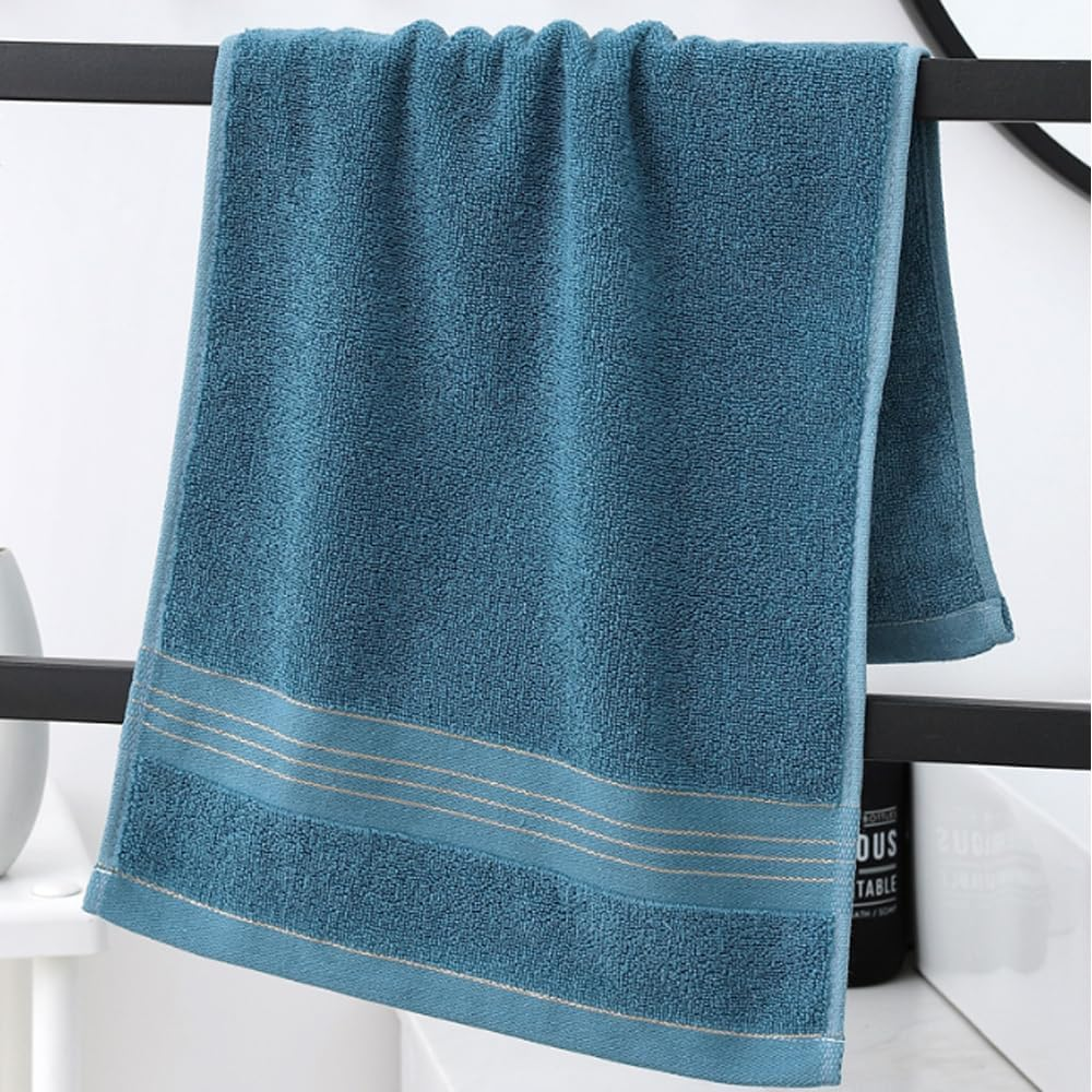 3 Pcs Cotton Hand Towels Set - Soft and Comfortable, Strong Absorbency, Multiple Color Options, Essential for Home Cleaning Blue/Gray/Beige image number 1