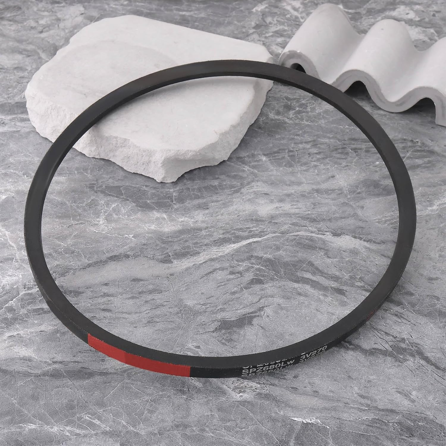 LT Easiyl 2 Pieces V-Shaped Drive Belt 3V270 Industrial Rubber Belt 750Mm Width 10Mm for Band Saw Sander Planer Black image number 5