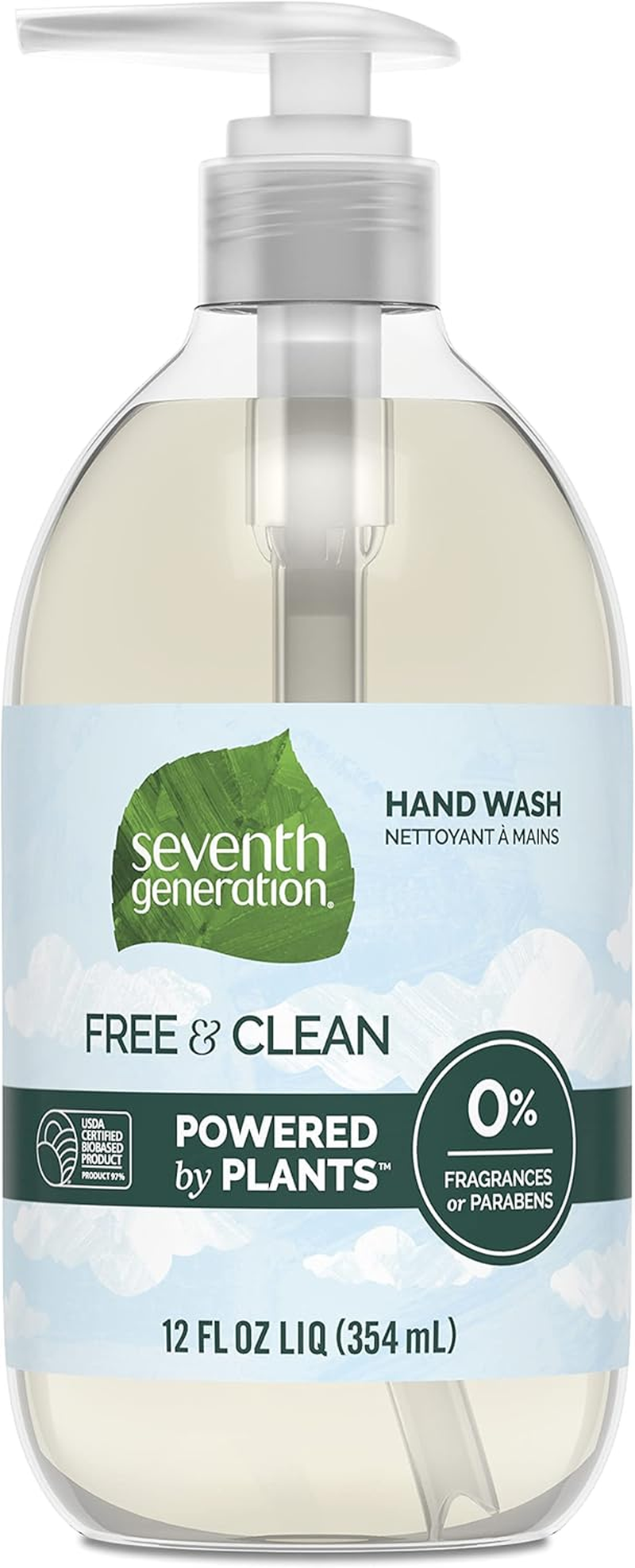 Seventh Generation Hand Wash, Free & Clean Unscented Hand Soap, 12Oz image number 2