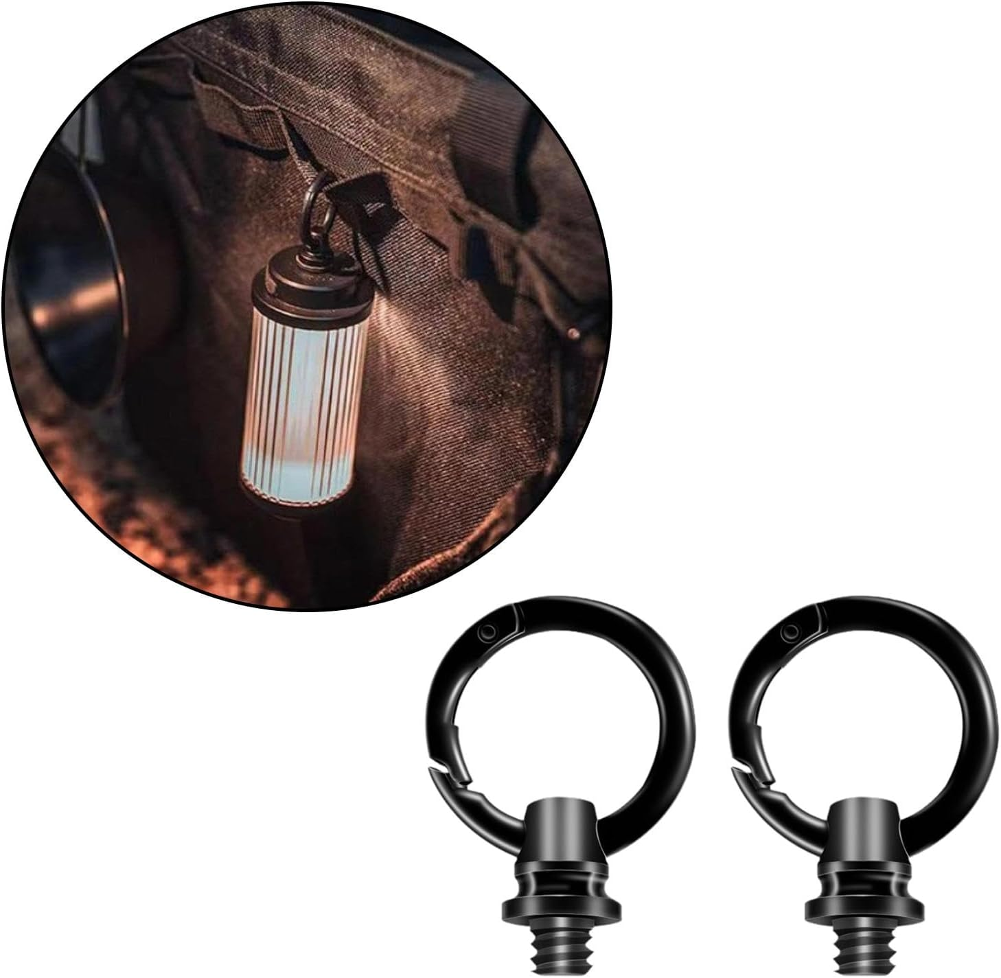 Eigell 2 Pieces Camping Lantern Hooks Camp Light Hangers for Hiking Barbecue Picnic