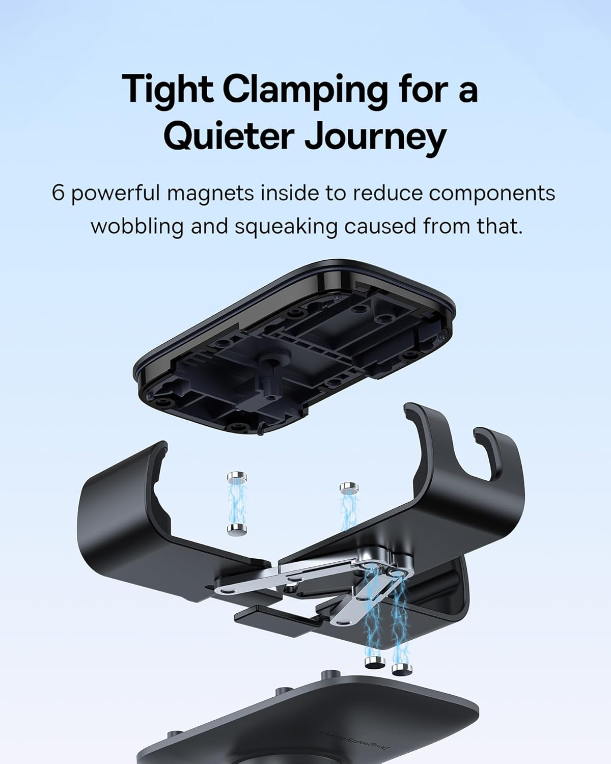 Baseus Car Mount Metal Age II - Gravity Lock for Vertical & Horizontal Vents, Black Steel Nut-Locking Mechanism Seiko Alloy Build (BS-CM028) image number 3