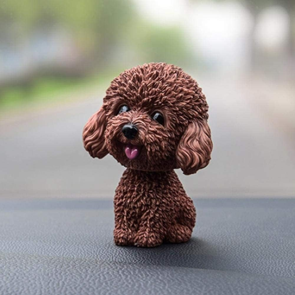LSOAARRT Nodding Dog Car Interior Ornaments Cute Dog Decorations Car Accessories for Car Vehicle Home Decoration - Yellow image number 5