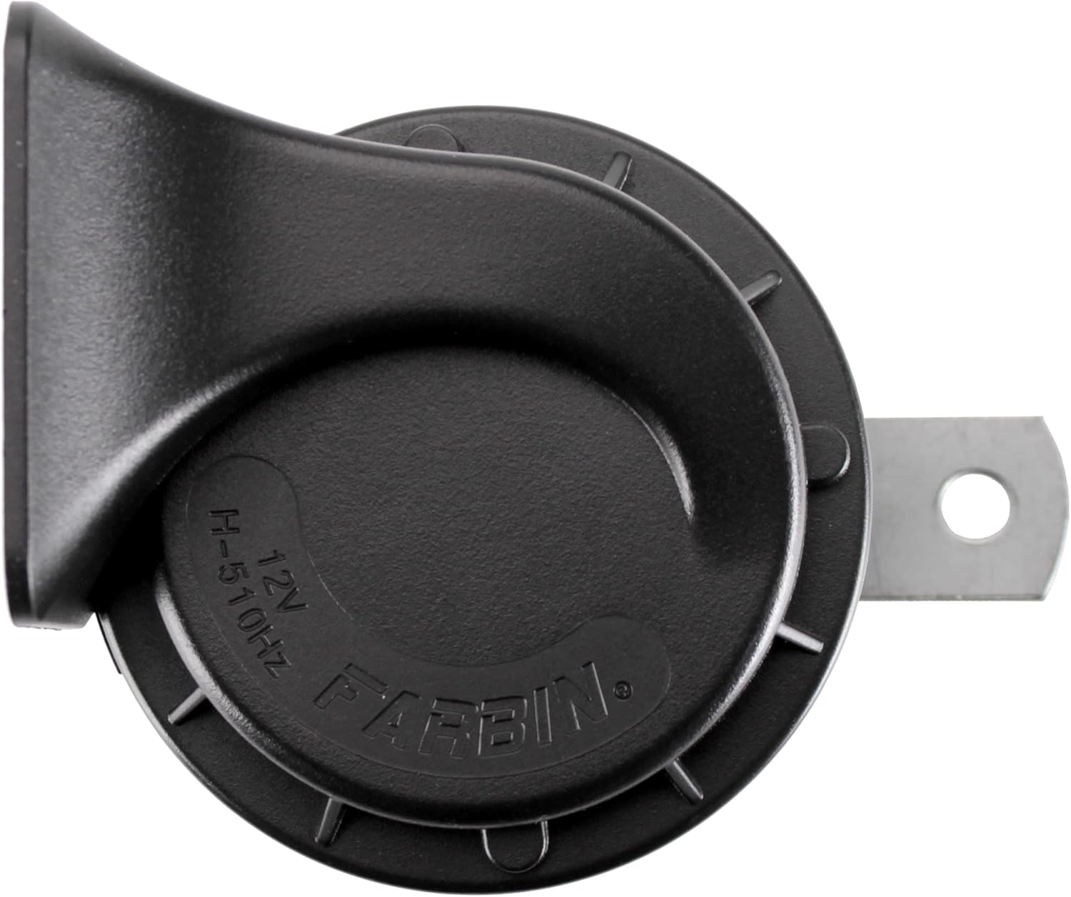 FARBIN Compact Horn 12V Car Horn Tone Waterproof Motorcycle Horn Electric Snail Horn Universal for Any 12V Vehicles (Single Pitched Snail Horn, 12V) - Snail Horn image number 2