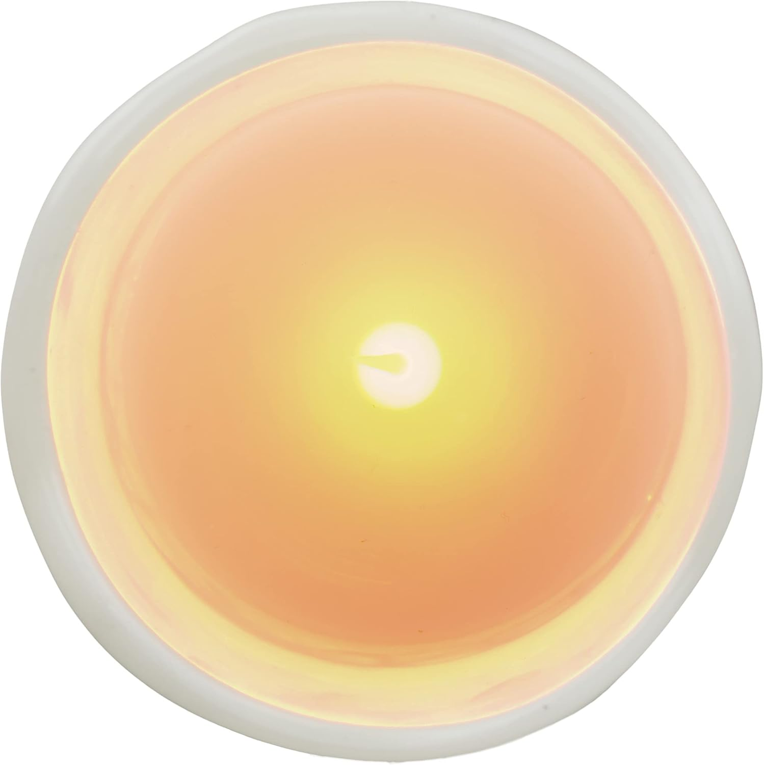 Relaxdays LED Candles Real Wax Set of 3 Electric Candles Flickering Bright Battery Operated Diameter 7 Cm 3 Sizes Cream