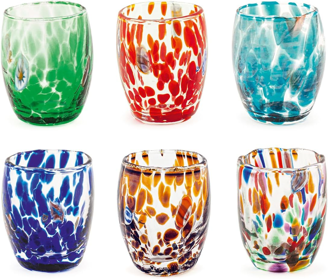 H&H Venetian Set of 6 Glasses, Multi-Colour, Cl 5 image number 2