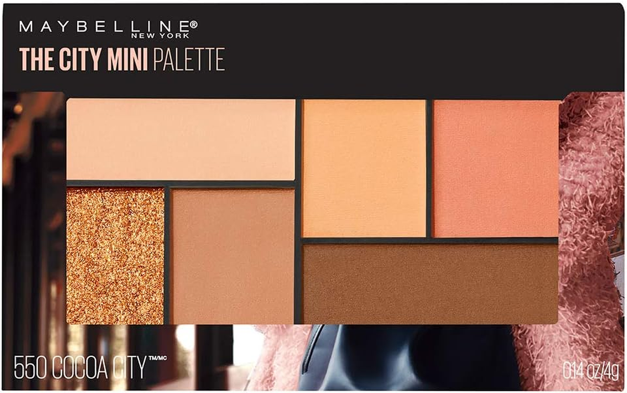 Maybelline New York the City Mini Eyeshadow Palette Makeup, Hi-Rise Sunset, 0.14 Oz.