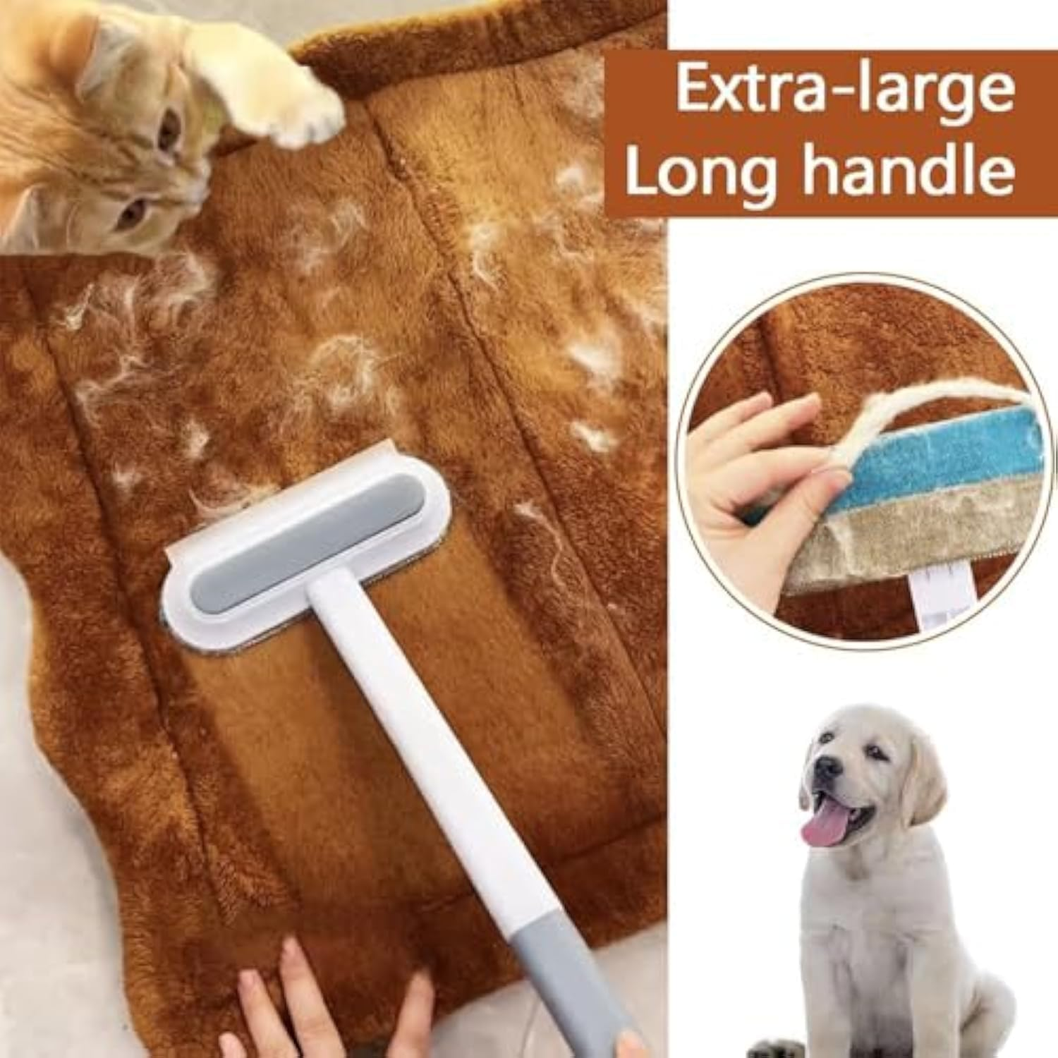 Celery Pet Hair Remover, 2025 New Multifunctional Hair Removal Brush, 4 in 1 Pet Hair Removal Tool, Cat Hair Brush (2Pcs) image number 2