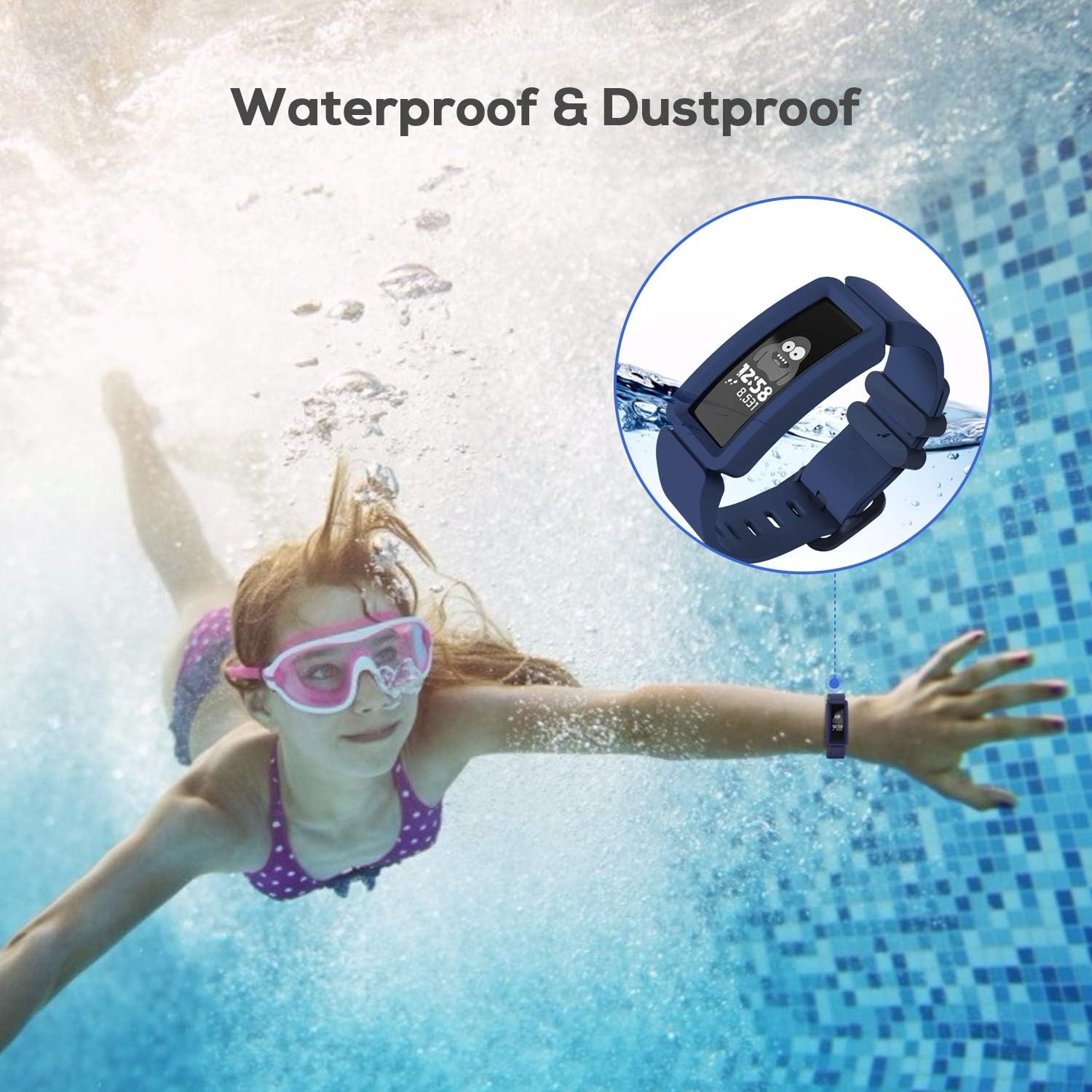 3-Pack Bands Compatible with Fitbit Ace 2 Strap for Kids image number 6