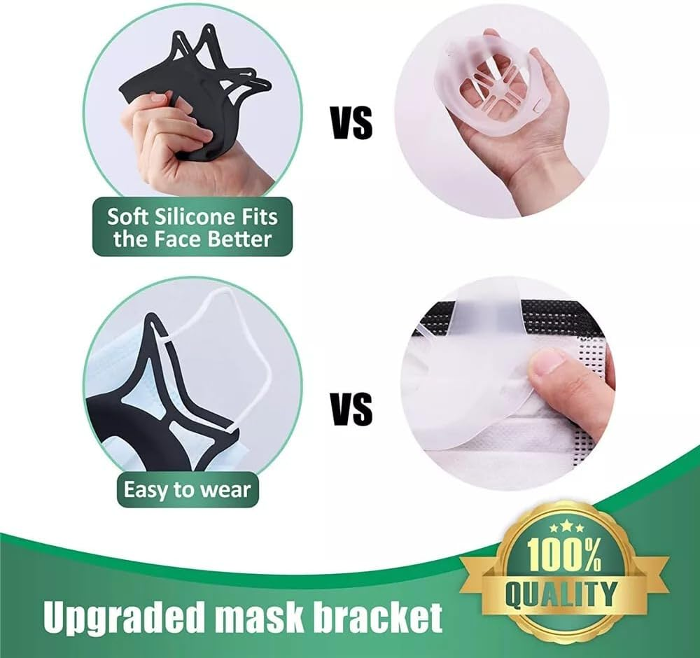 Tootoo 5Xface Bracket Mask Soft Silicone Frame Reusable Inner Support 3D Breathable image number 5