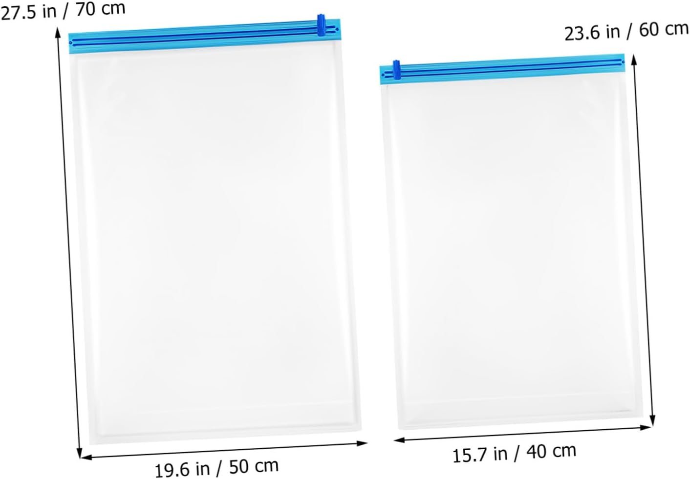 HOMOCONO 12Pcs Travel Compression Bags Vacuum Sealed Storage Bags for Packing Space Saver Travel Toiletries Essentials image number 6