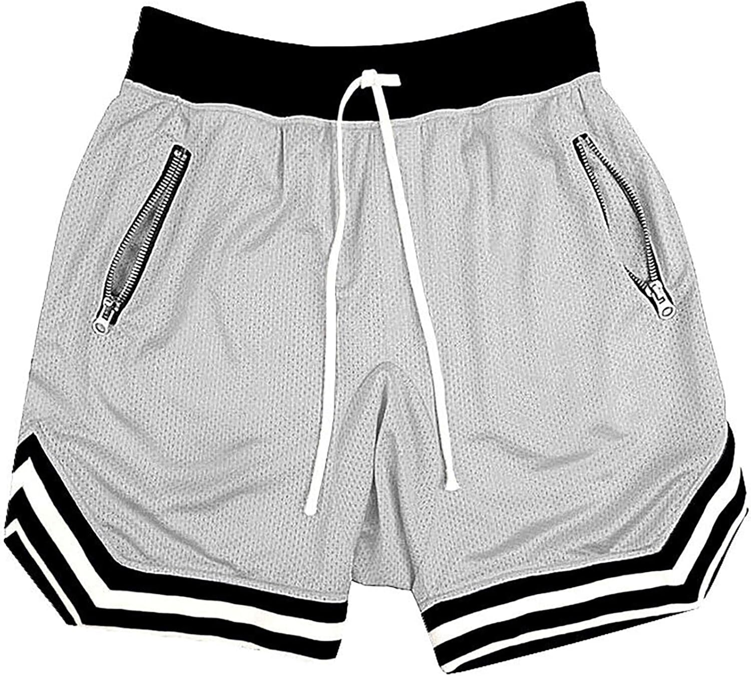 DIOTSR Mens Mesh Basketball Shorts Running Athletic Gym Workout Shorts with Zip Pocket