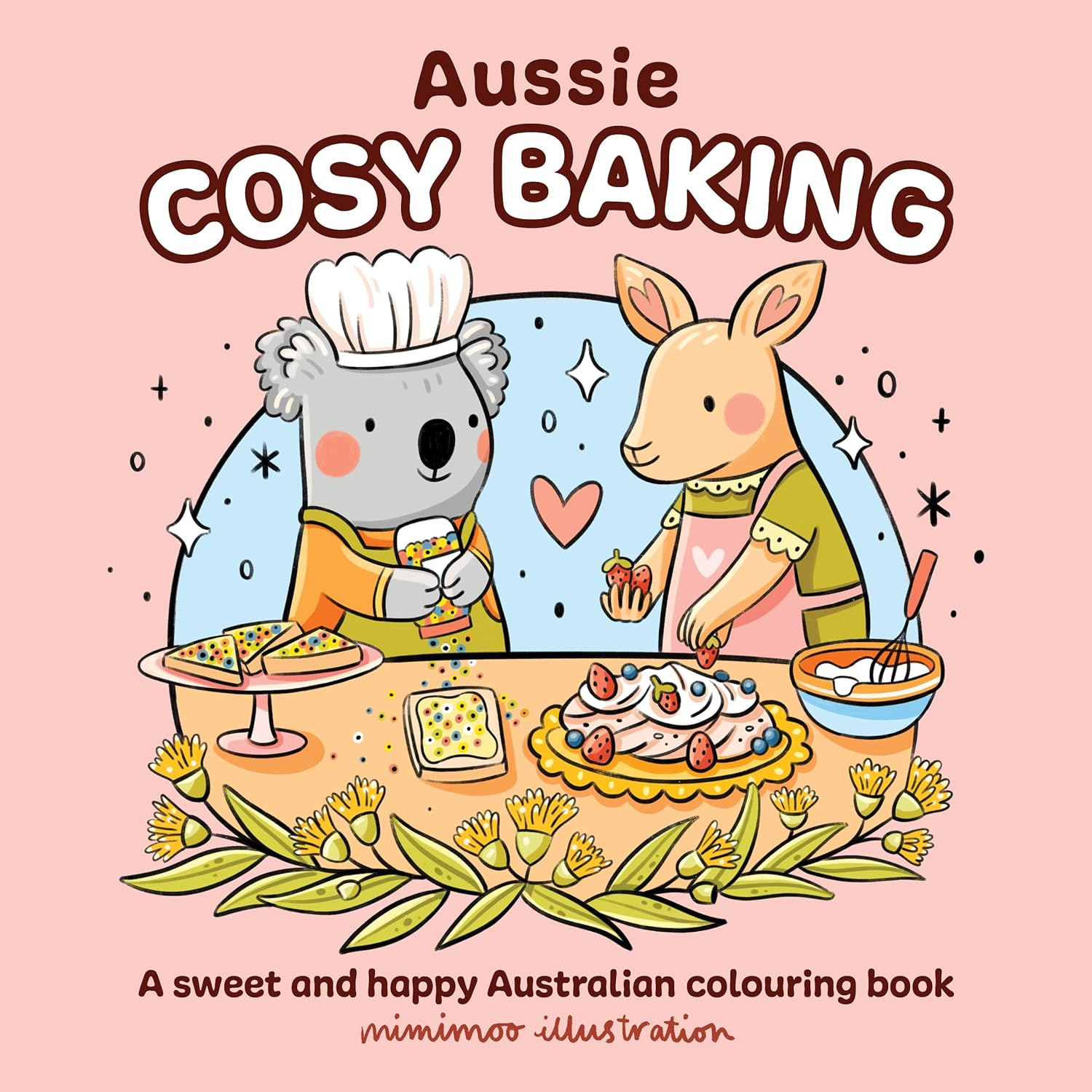 Aussie Cosy Baking: a Sweet and Happy Australian Colouring Book image number 1
