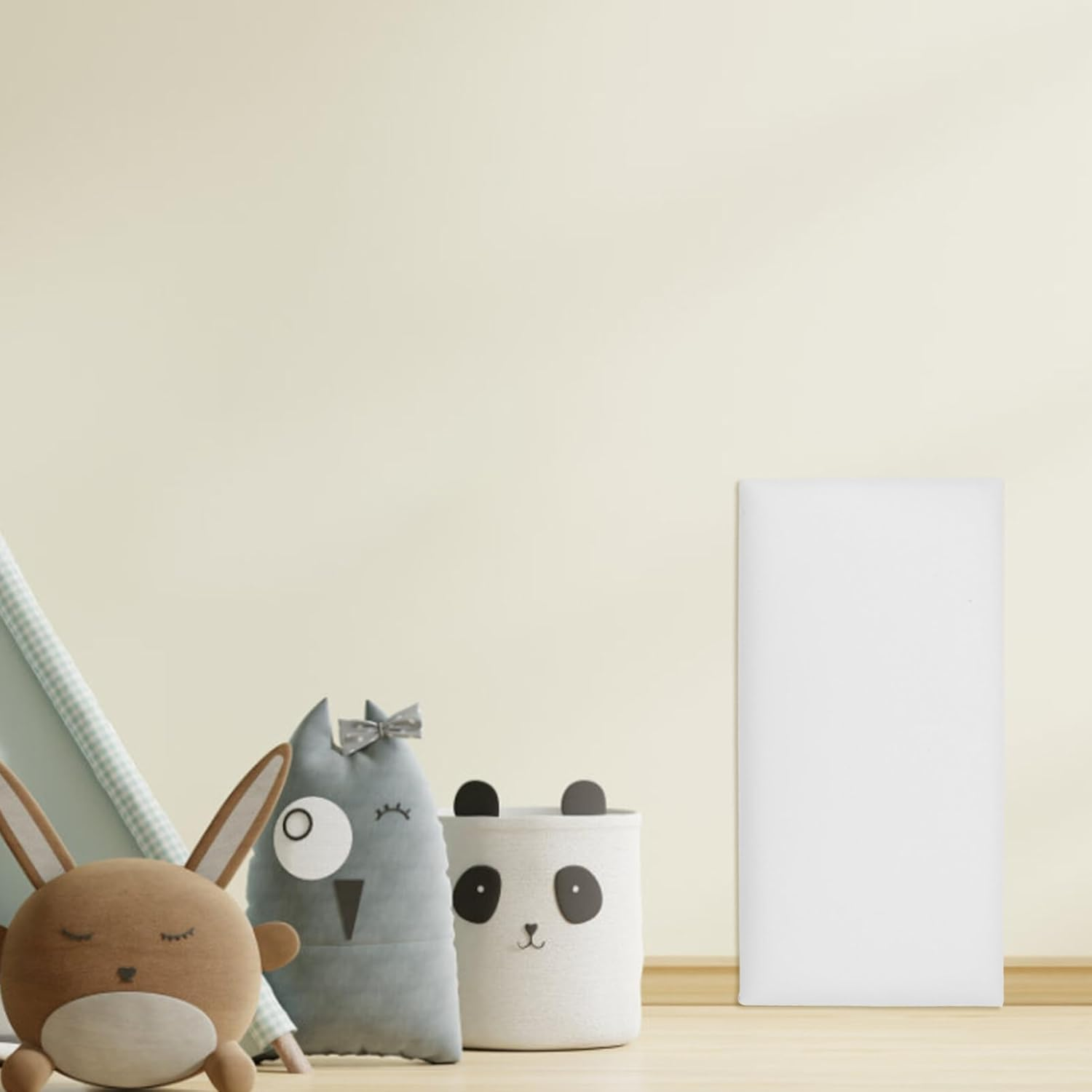 UPKOCH Anti-Collision Wall Sticker Pad for Kids, Self-Adhesive 3D Wall Panels, White PVC Wall Cushion Padding, Nursery & Playroom Wall Sticker Foam Mats Decor, 20 &times; 40CM, White image number 3