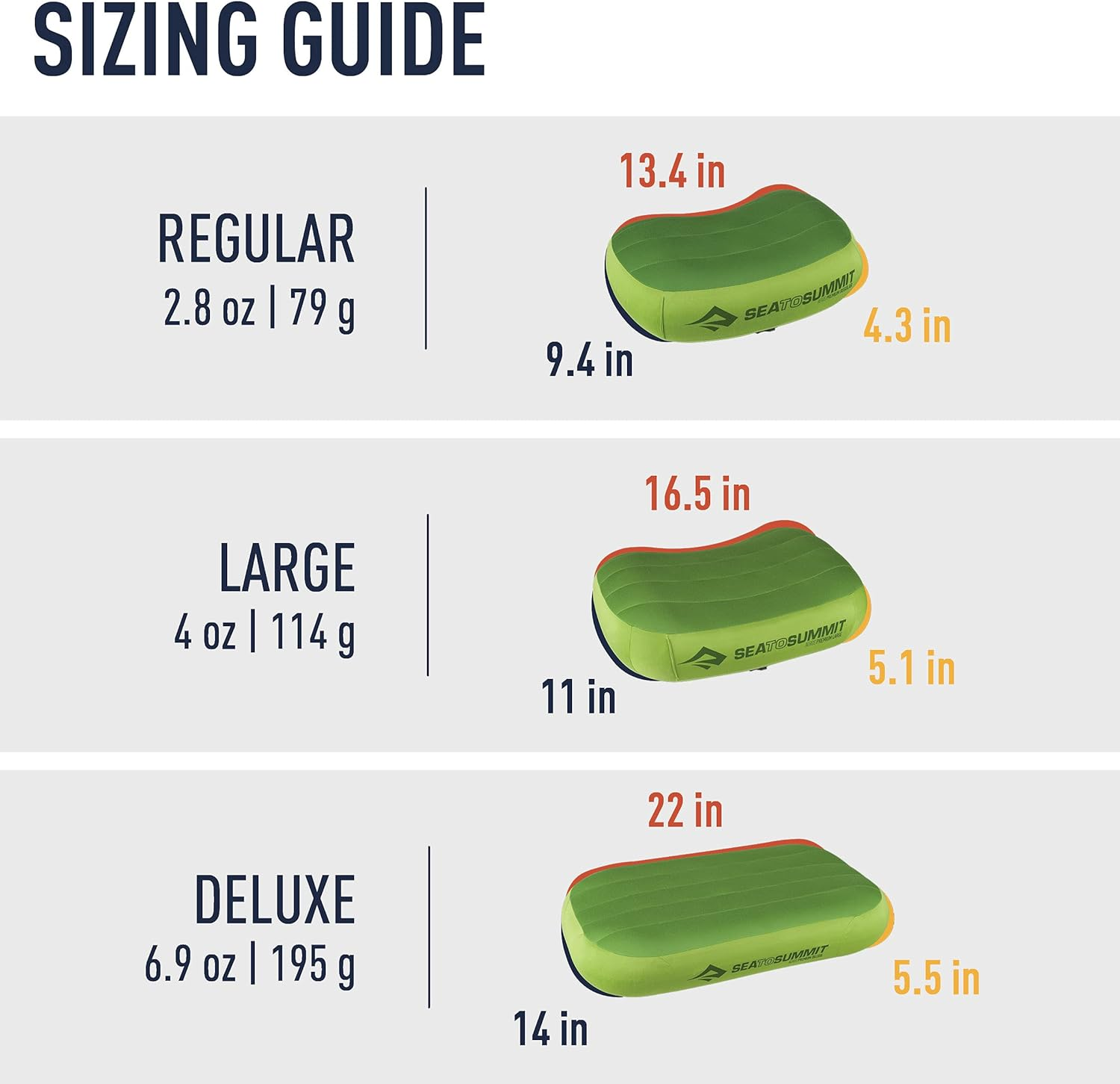 Sea to Summit Aeros Premium Pillow, Grey, Large image number 6