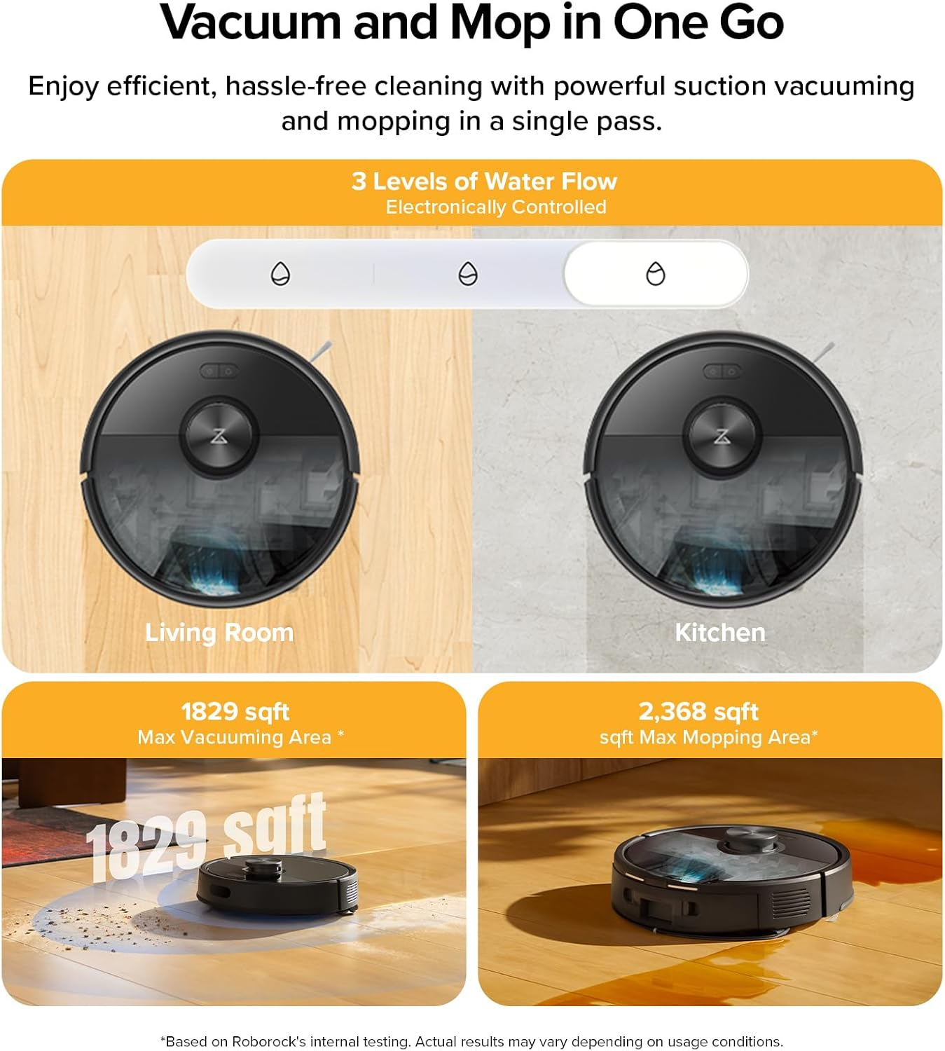 Roborock Q7T+ Robot Vacuum & Mop, All-In-One Vacuum Cleaner, 10,000Pa Powerful Suction, Duoroller Anti-Tangle Brush, Hands-Free Cleaning for 7 Weeks,Precise Smart Navigation, Perfect for Pet Hair image number 6
