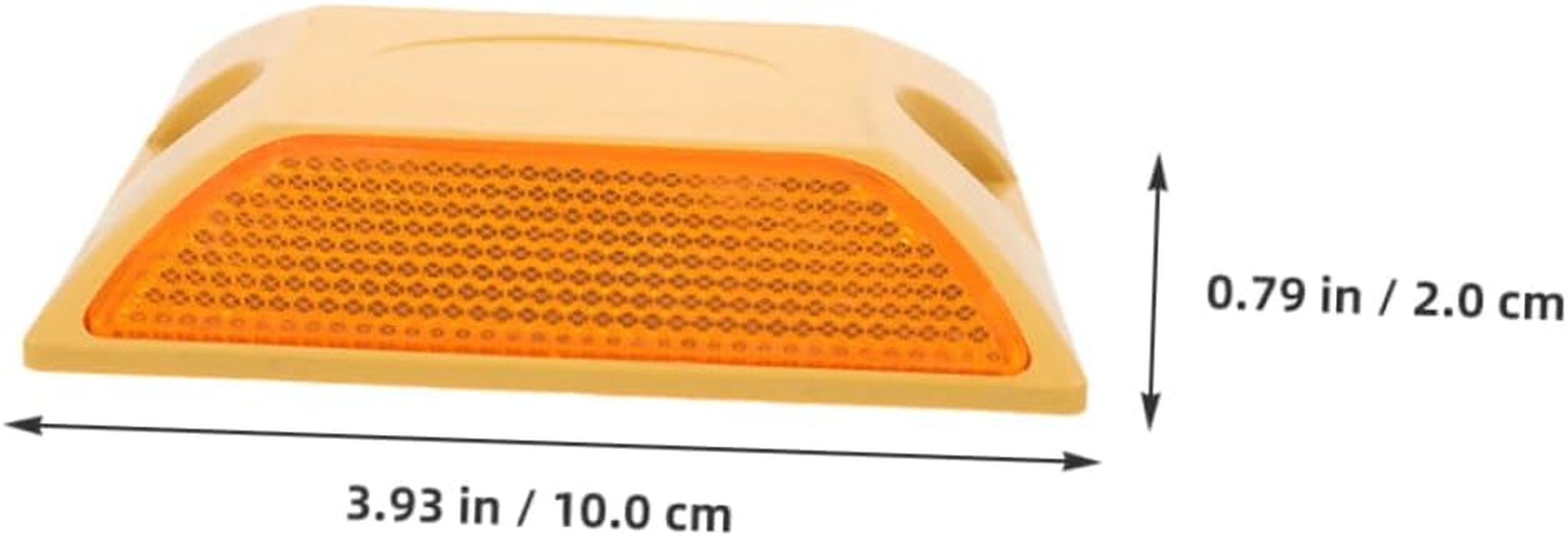 4Pcs Reflective Plastic Road Studs Reflective Trail Markers Pavement Markers for Driveway Safety Double-Sided Highway Reflectors image number 5