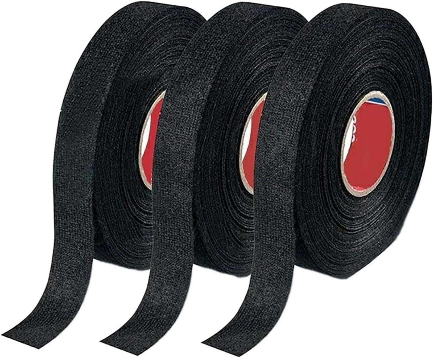 3Pcs 15M Heat-Resistant Flame Retardant Tape Adhesive Cloth Tape for Car Harness Wiring Loom Protection for Automotive Cable Tap image number 1
