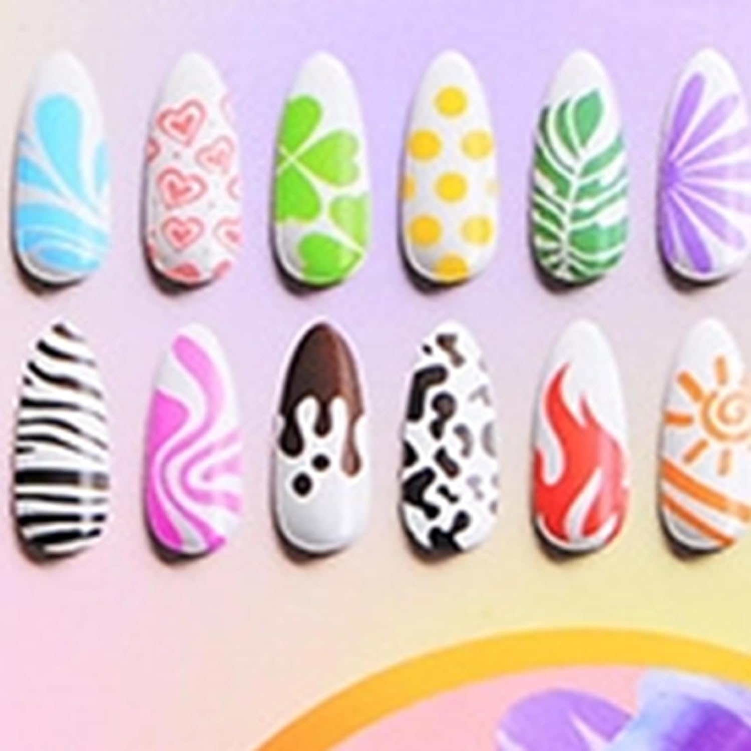 Cileznw Nail Pen - 12 Colors Quick Dry Acrylic Paint with Tips | Nail Decoration Pen | for Kids Christmas Stocking Stuffers Beginners Teens Women Nail Night Girls image number 4