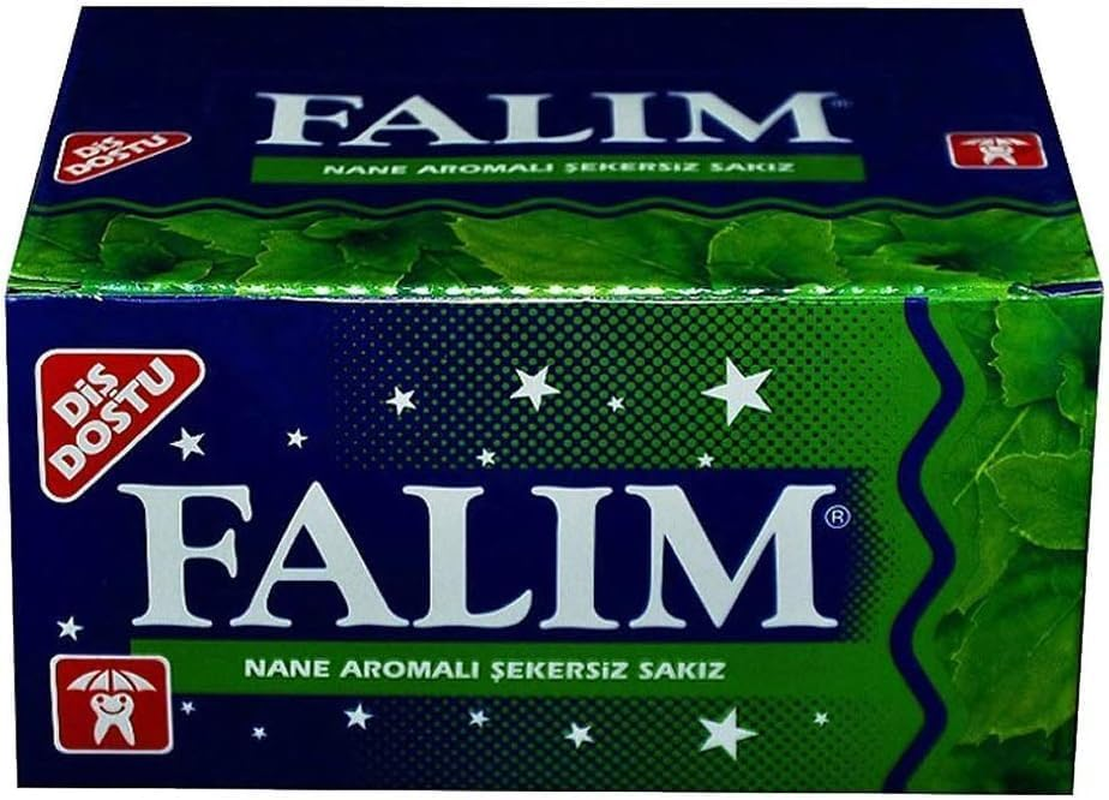 Sugarless Falim Plain Gum - Mint Flavoured - 100 Pieces - Individually Wrapped by N/A image number 1