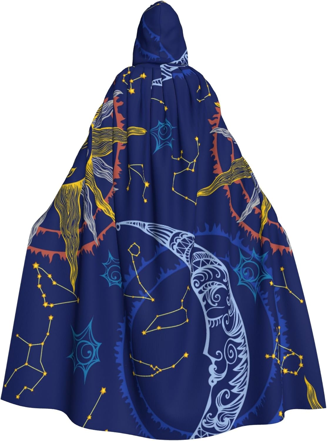 YETTA YANG Halloween Hooded Robe Cloak for Adult Men Women Christmas Hoodies Cape Cosplay Cosplay Costumes - Pagan Witch Moth image number 2