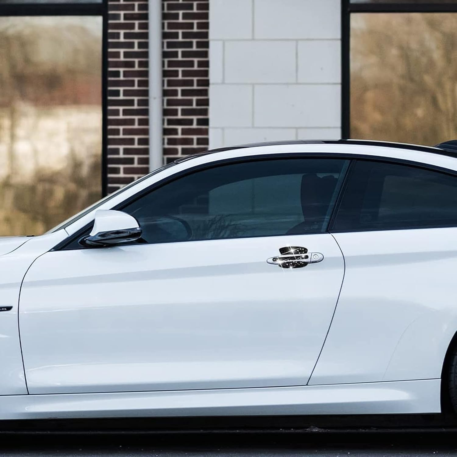 Betterjonny 10PCS Crystal Protector, Rhinestone Stickers Bling Scratch Protector for Women & Girls (Black)