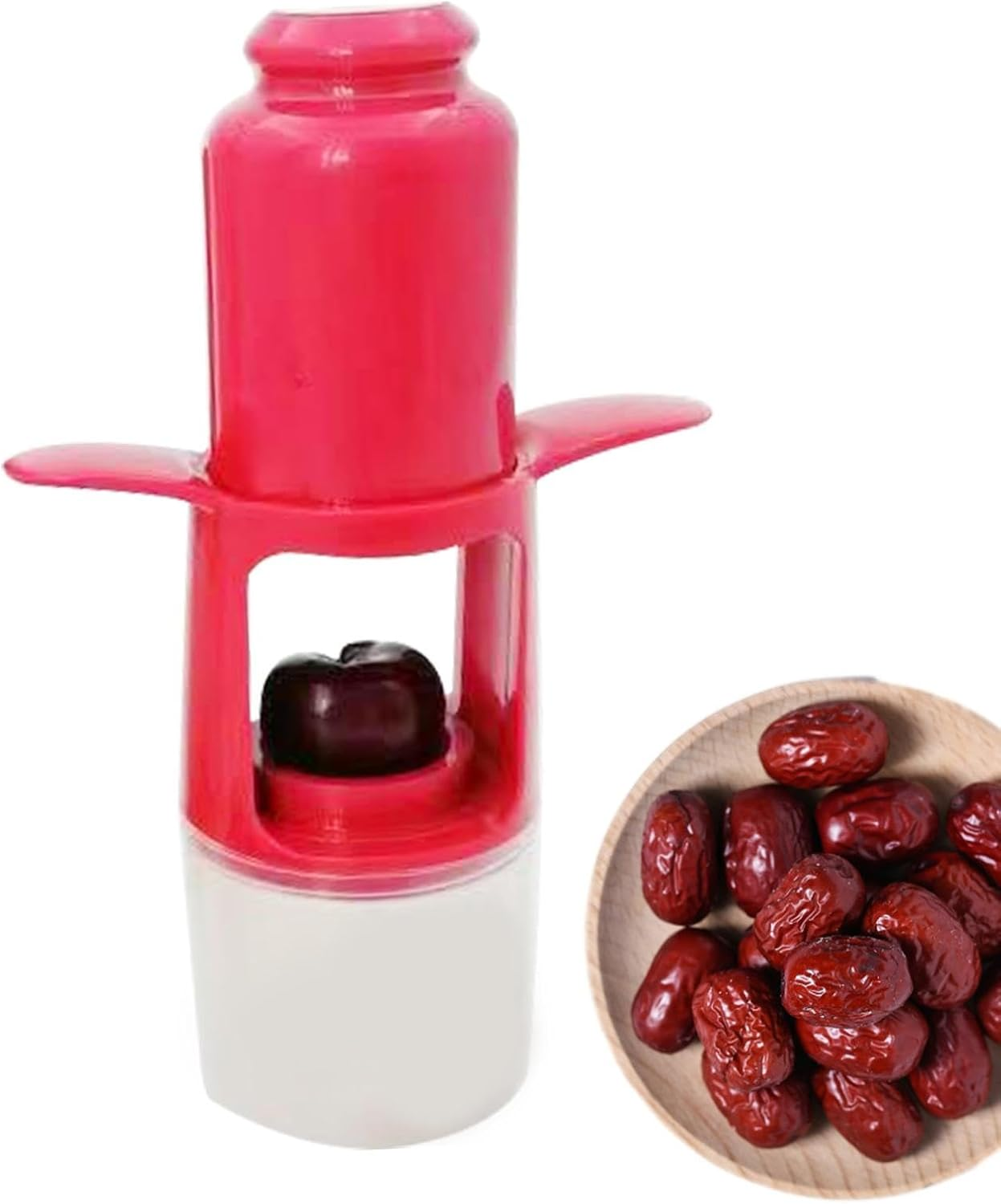 Cherry Depitter, Pit Remover for Cherries, Multipurpose Cherry Stoner, Heavy Duty Stainless Steel Olive Pitter Tool, Kitchen Gadgets for Cherry, Chili, Red Dates image number 3