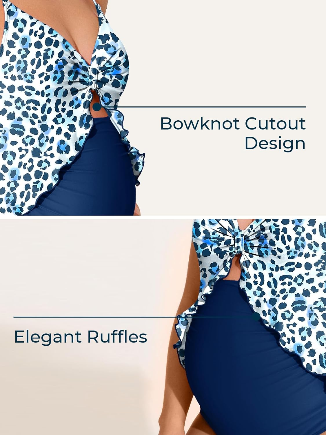 Summer Mae Striped Maternity One Piece Swimsuit Vintage Tummy Control Swimwear image number 6