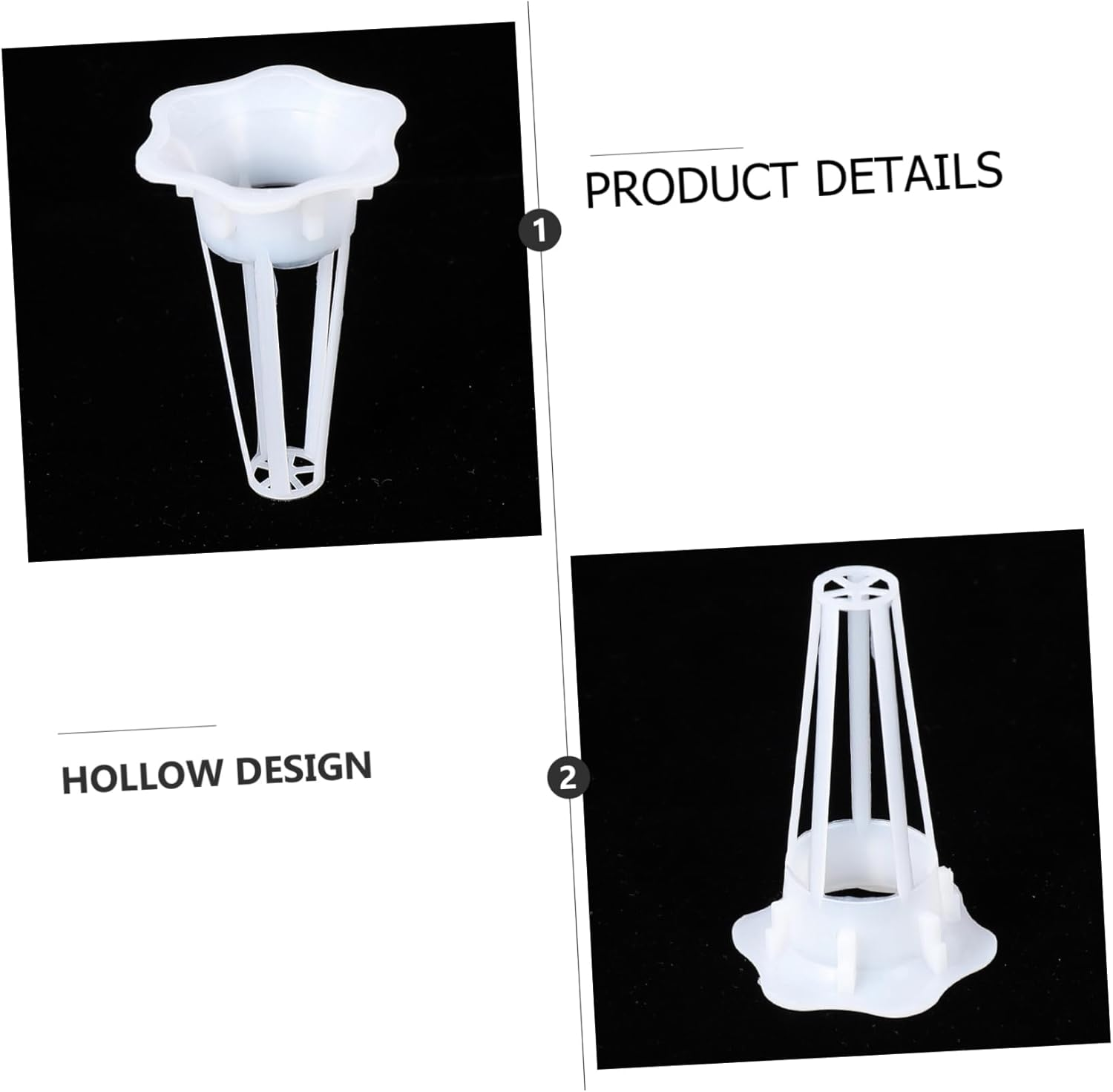 CIMAXIC 50Pcs Plastic Planting Basket Hydroponic Basket for Soilless Planting Cup Garden Supplies for Seedling Pots and Hydroponic System Use image number 6