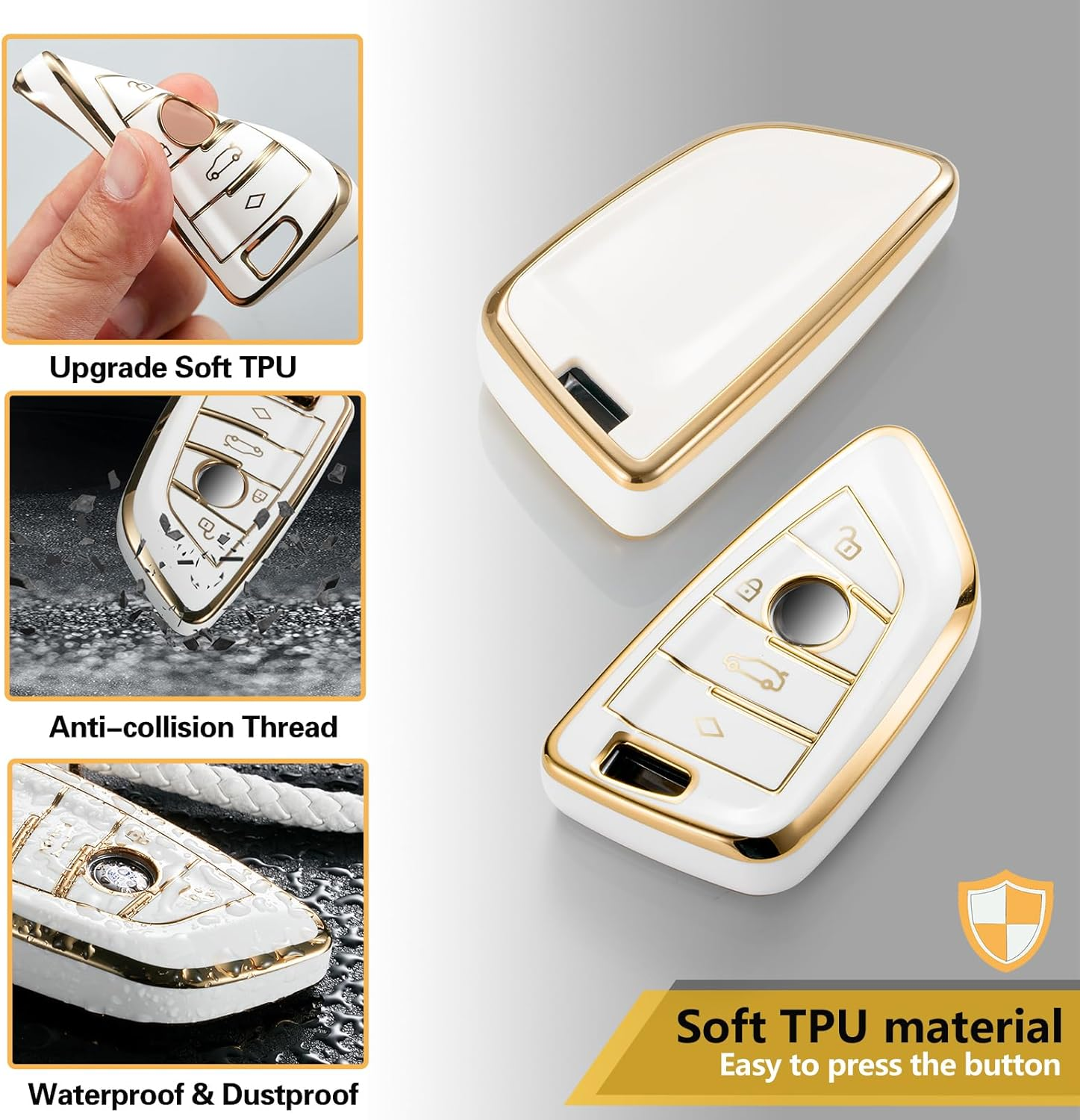 CTRINEWS for BMW Model 3B Key Fob Cover image number 6