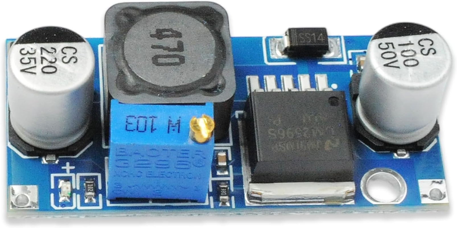 LM2596 DC-DC Buck Converter Module, Adjustable Step-Down Voltage Regulator 4.5V-40V to 3.3V-37V, High Efficiency Power Supply for Arduino, Raspberry Pi, and ESP32 Projects image number 2