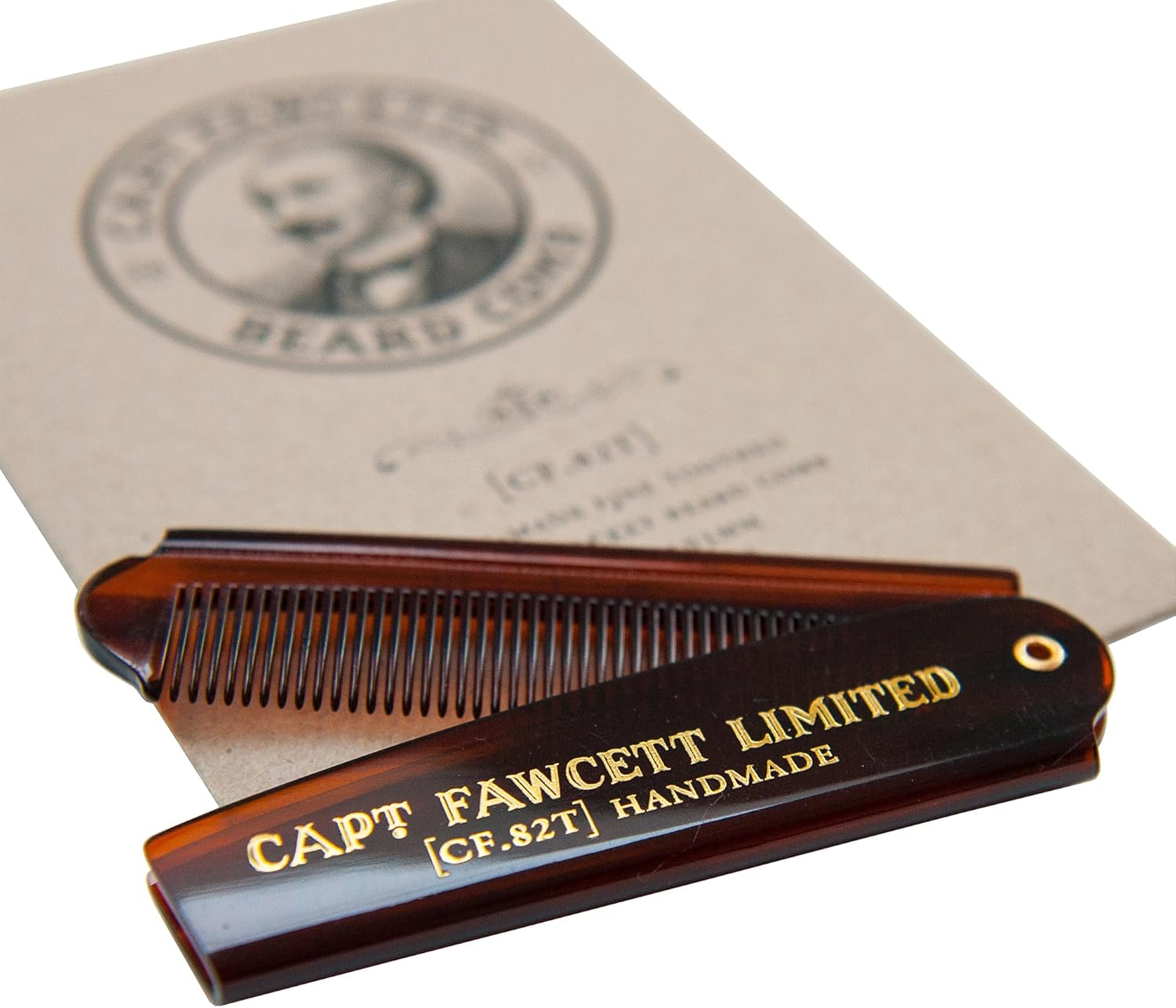 Captain Fawcett'S Folding Beard Comb, 7.6 Inch Length image number 6