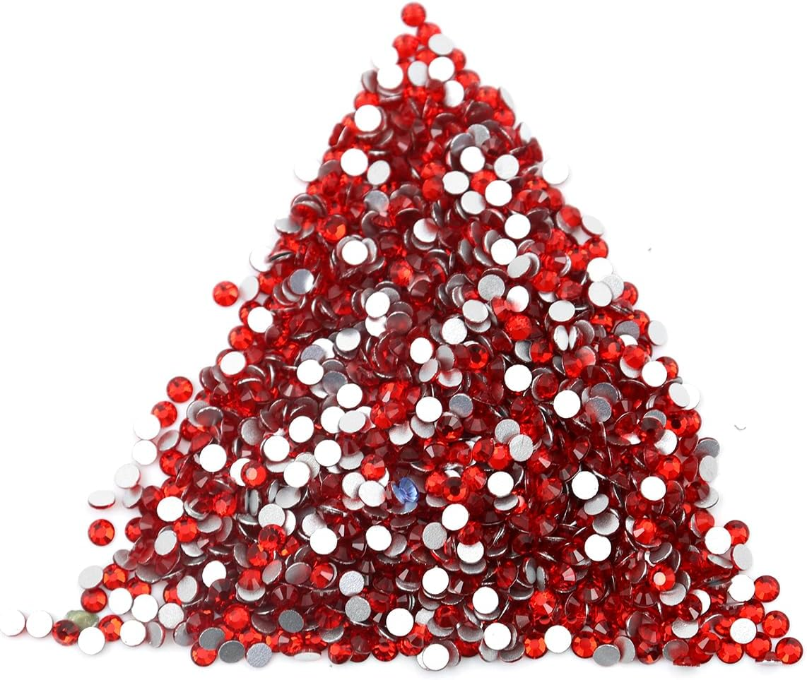 ANCLLO Crystal Flat Back Rhinestones for Crafts, Multiple Sizes, Non Hotfix and Hotfix Options image number 2