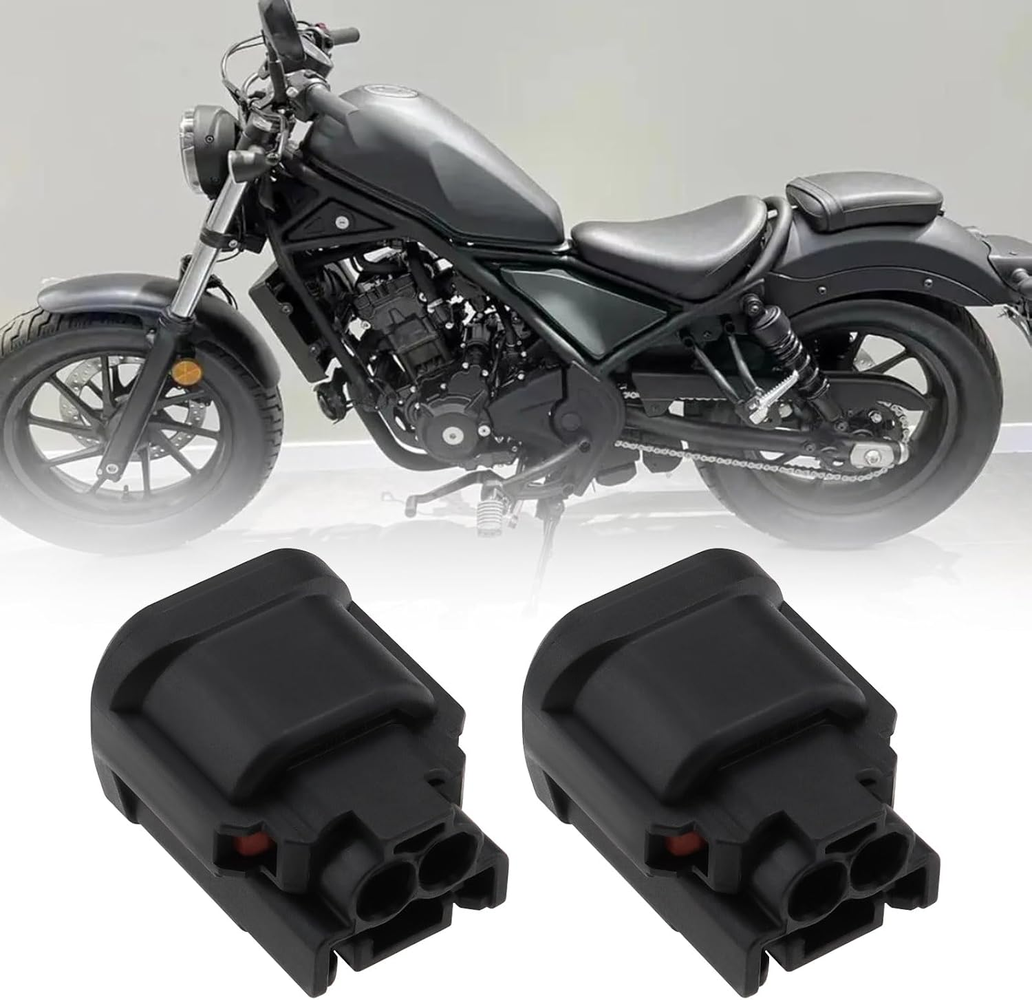 2 Sets 2 Pin Power Plug Connector Motorcycles Female Electrical Plug Housing Compatible with Honda CRF250 300 L/Rally XL750 Transalp 2023 image number 4