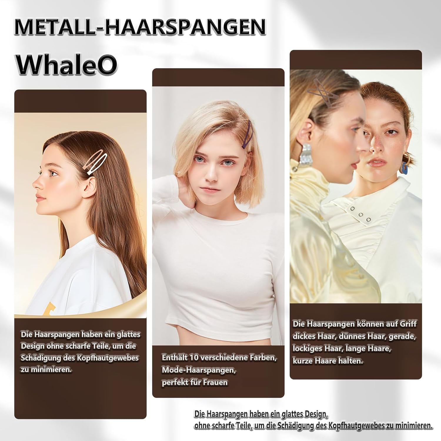 Whaleo Pack of 30 Hair Clips Women Girls 6 Cm Hair Clip Colourful Metal Hair Clip for Fine Hair Clips Women'S Hair Clip Clips Hair Styling Accessories Hair Making Salon Supplies image number 5