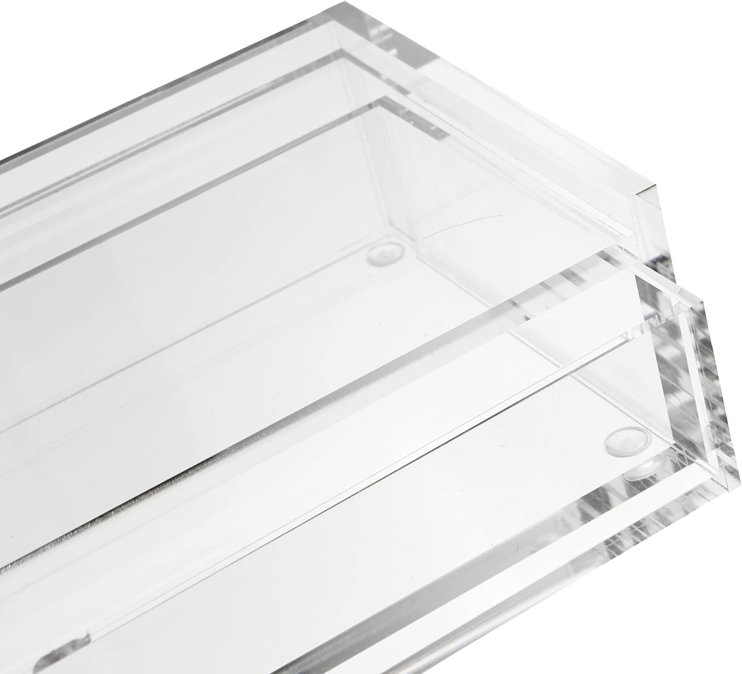 Russell+Hazel Acrylic Drawer Organizer, Office Supplies, Clear, with Handle, 4.5&rdquo; X 12&rdquo; X 2.25&rdquo; image number 6