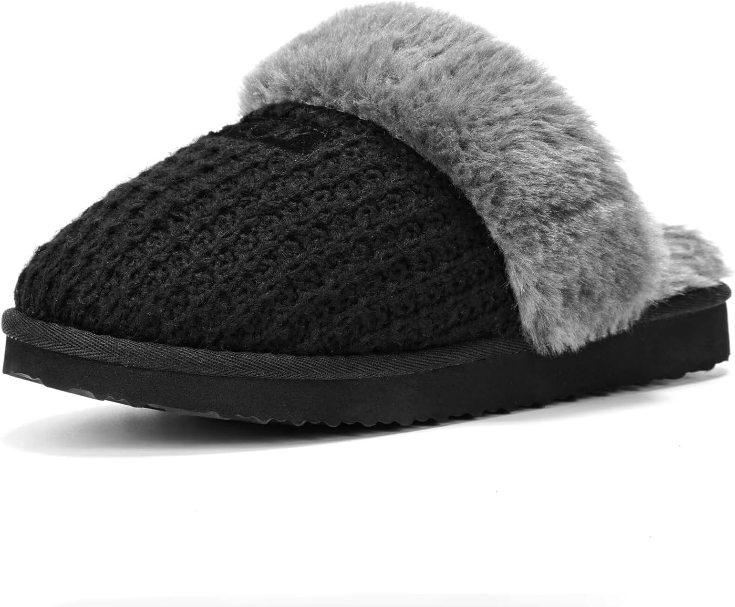 OOW Cozy House Slippers for Women with Memory Foam Soft Warm Fuzzy Slippers Women Home Womens Slipper Shoes for Indoor