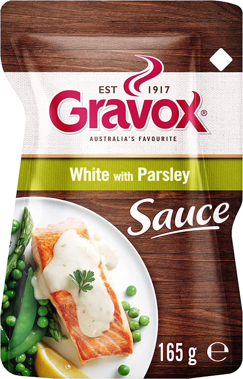 Gravox White with Parsley Sauce Pouch Liquid Pouch for Gravy and Liquid Stock Instant Sauce 165G image number 1