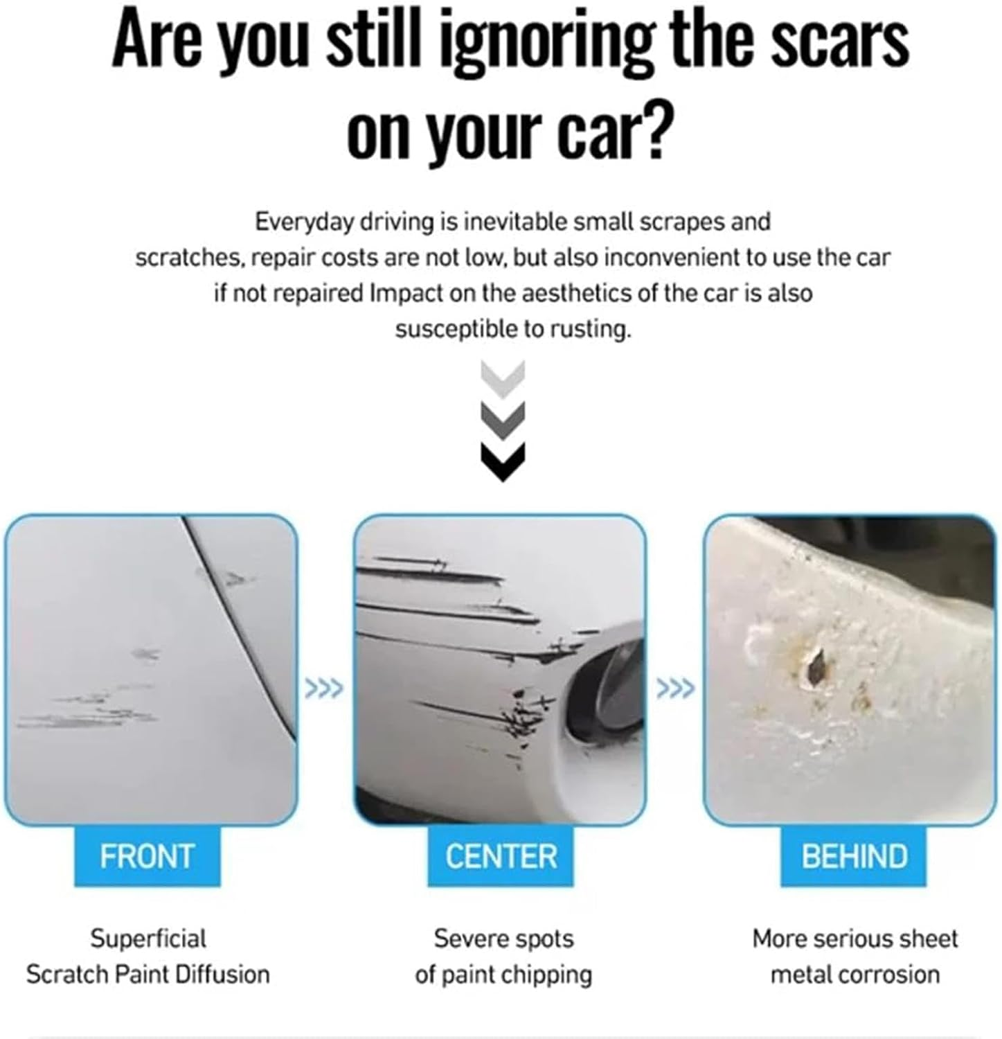 Touch up Paint for Cars | Waterproof Touch up Paint in Pen Shape Car Scratch Remover,Effective Multifunctional Professional Scratch Repair Supplies for Car Maintenance image number 2