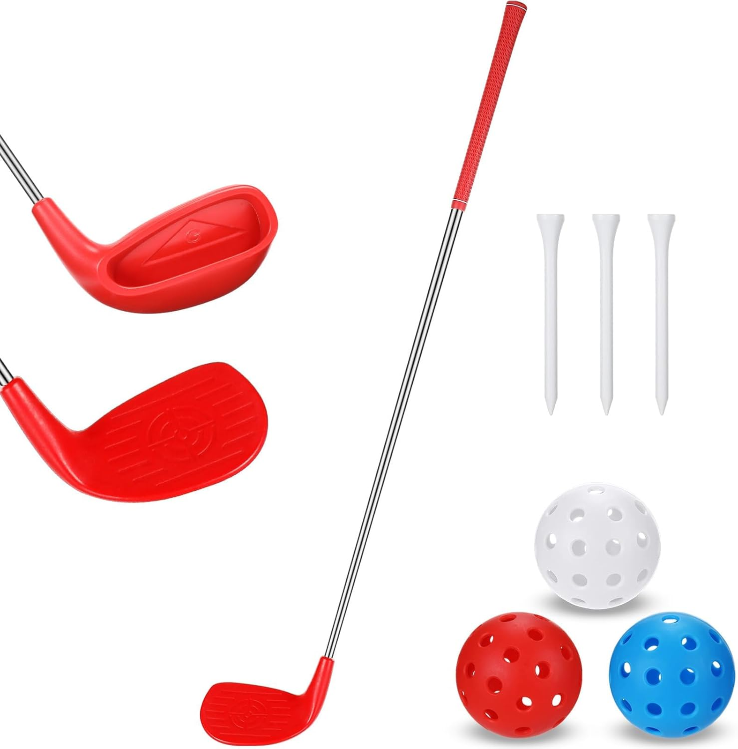 Golf Game Club Set 36" Plastic Golf Chipping Clubs with Oversize Heads for Home Backyard Bucket Game Outdoor Indoor Training Practice Adults(Right Hand) image number 2