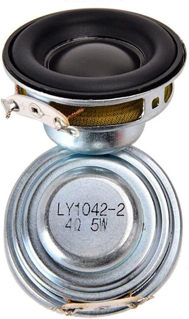 Daiilg 2Pcs 40MM Mini Audio Portable Speakers 16 Core 4 Ohm 5W Full Range Speaker Rubber Side Ndfeb Magnetic Speaker image number 1