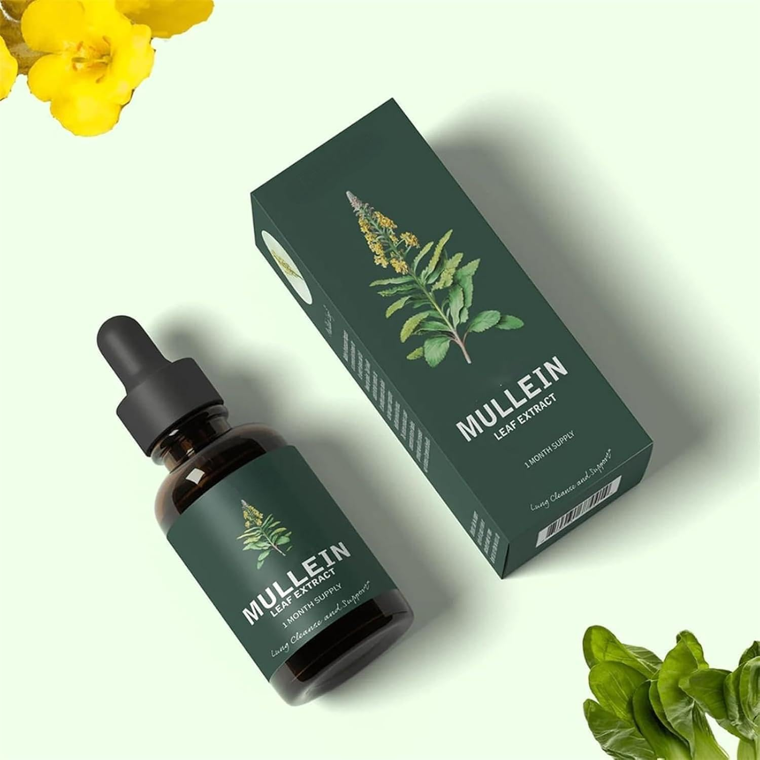 Mullein Leaf Extract, Mullein Drops for Lungs, Natural Cleanse, Mullein Leaf Liquid Extract Supplement, Vegetarian Healthy Lifestyle, 1 Bottle image number 5